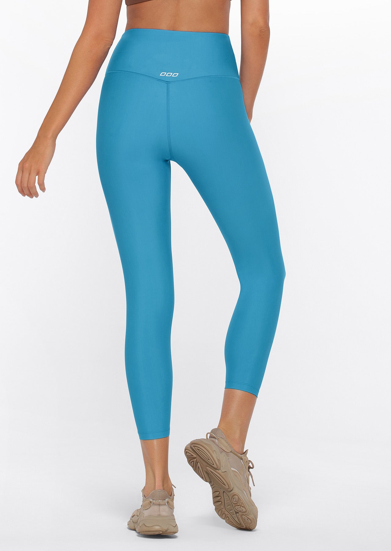 Lorna Jane Cool Touch Lotus Ankle Biter Leggings - Capri Blue