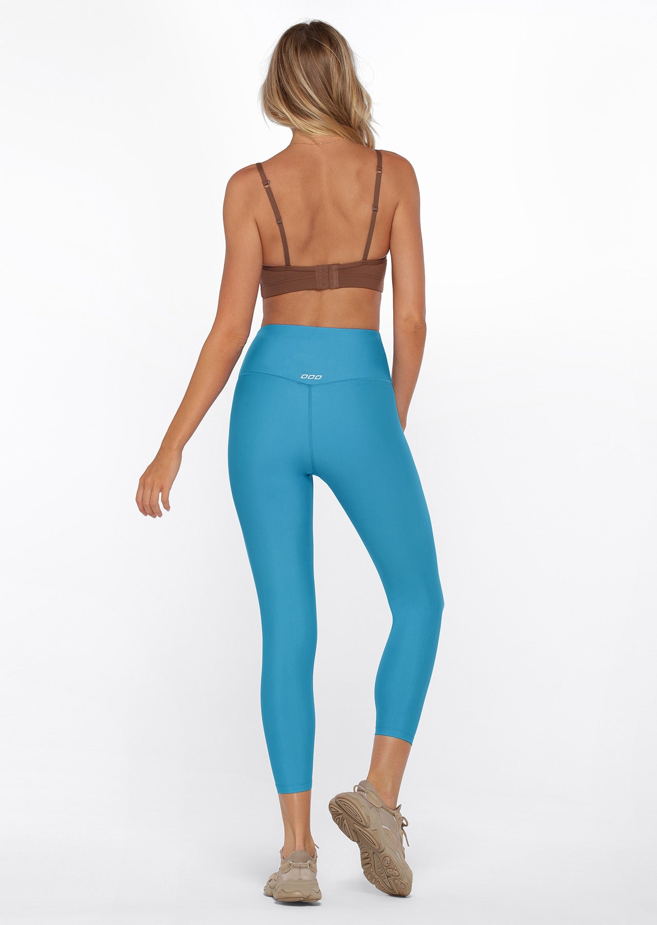 Lorna Jane Cool Touch Lotus Ankle Biter Leggings - Capri Blue