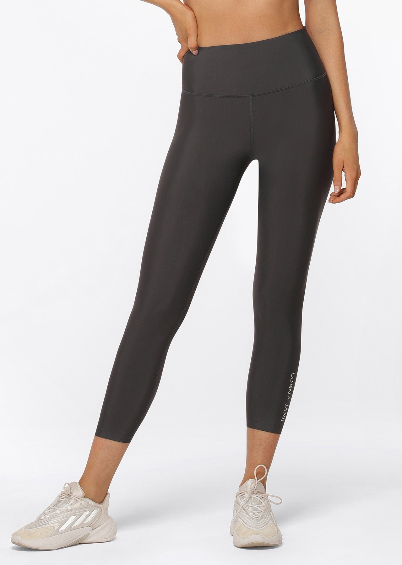 Lorna Jane Cool Touch Lotus Ankle Biter Leggings - Titanium