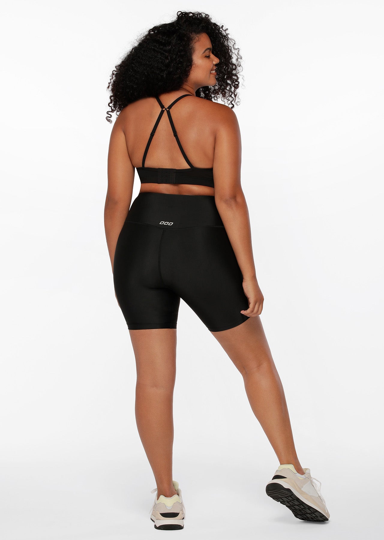 Lorna Jane Cool Touch Lotus Bike Shorts - Black