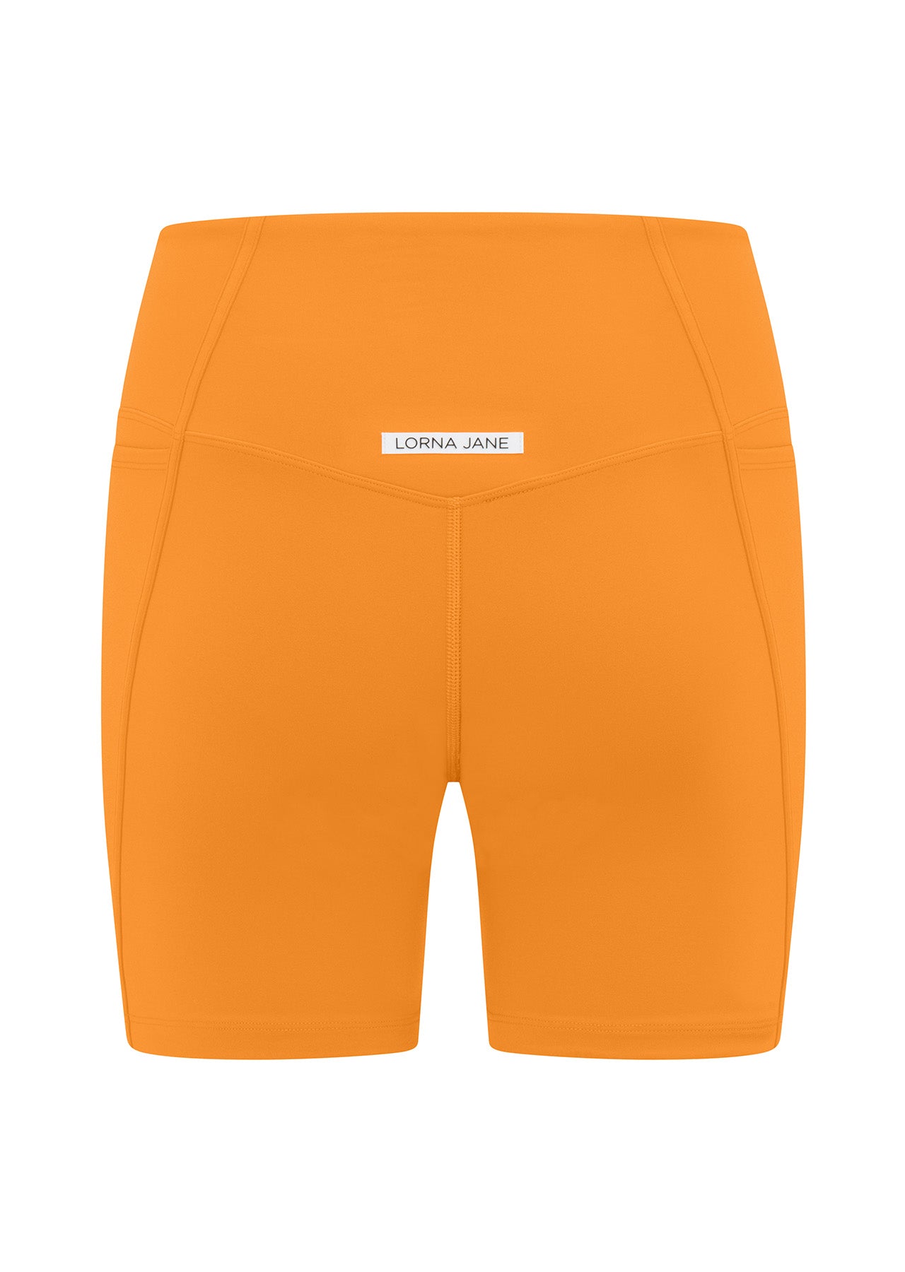 Lorna Jane Elevate Recycled Phone Pocket Bike Shorts - Tangelo