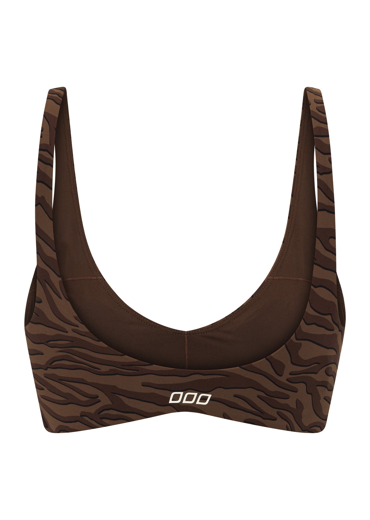 Lorna Jane Safari All Day Sports Bra - Espresso Safari Print