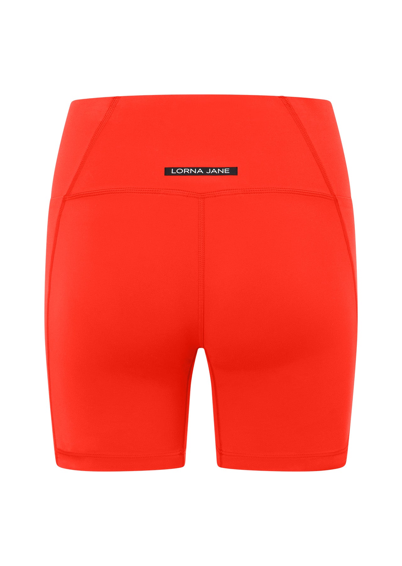 Lorna Jane Sculpt And Support No Ride Bike Shorts - Hot Tomato