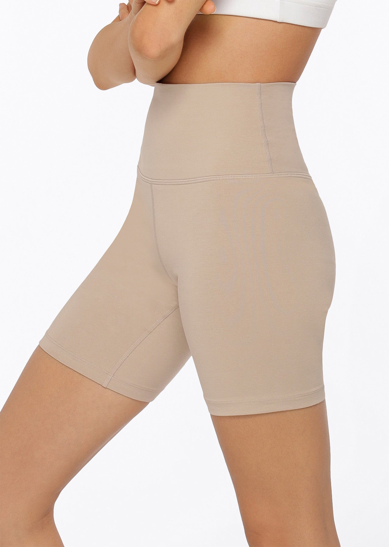 Lorna Jane Weekender Lounge Bike Shorts - Off White