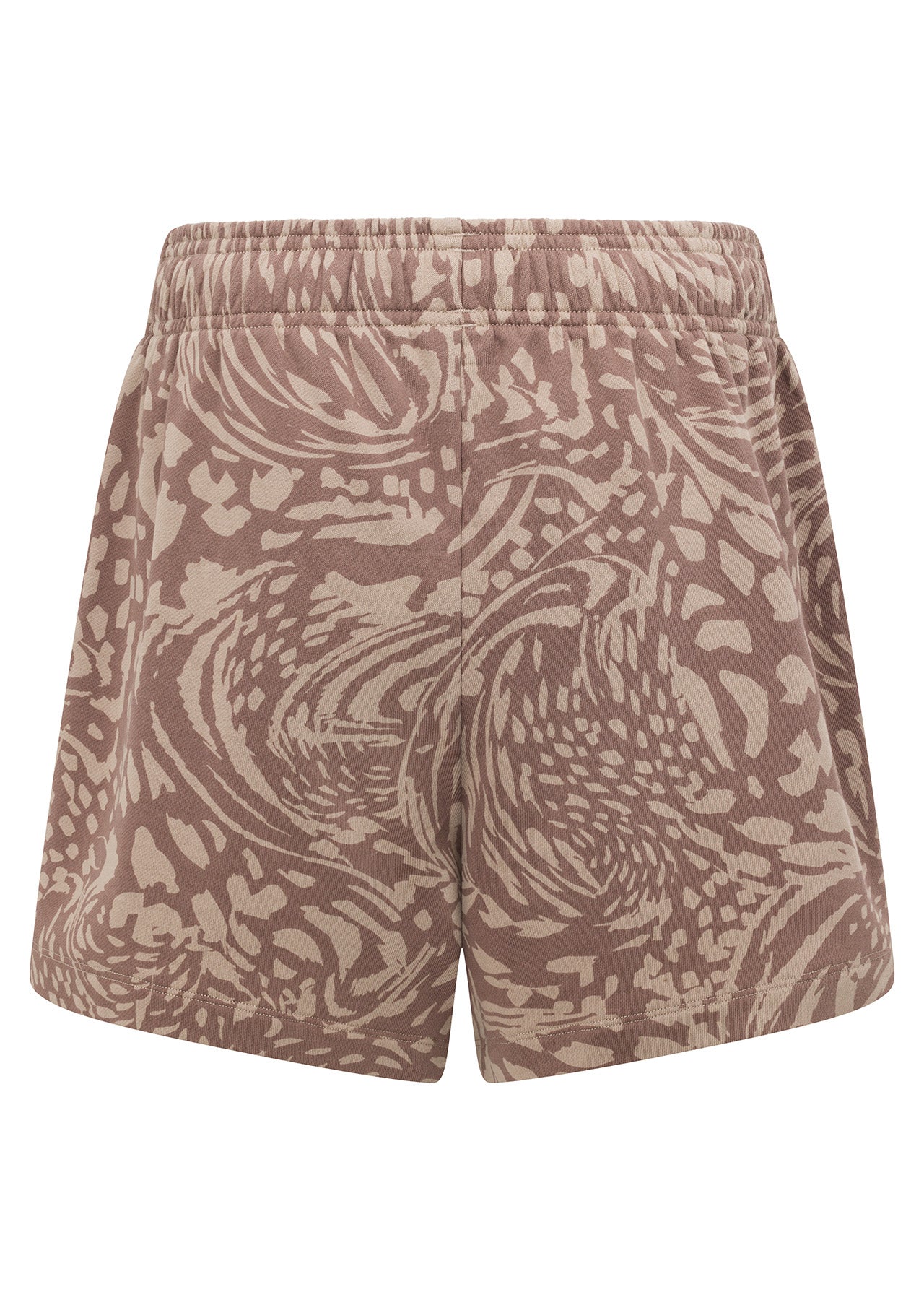 Lorna Jane Abstract Sweat Shorts - Sandstone Abstract Print