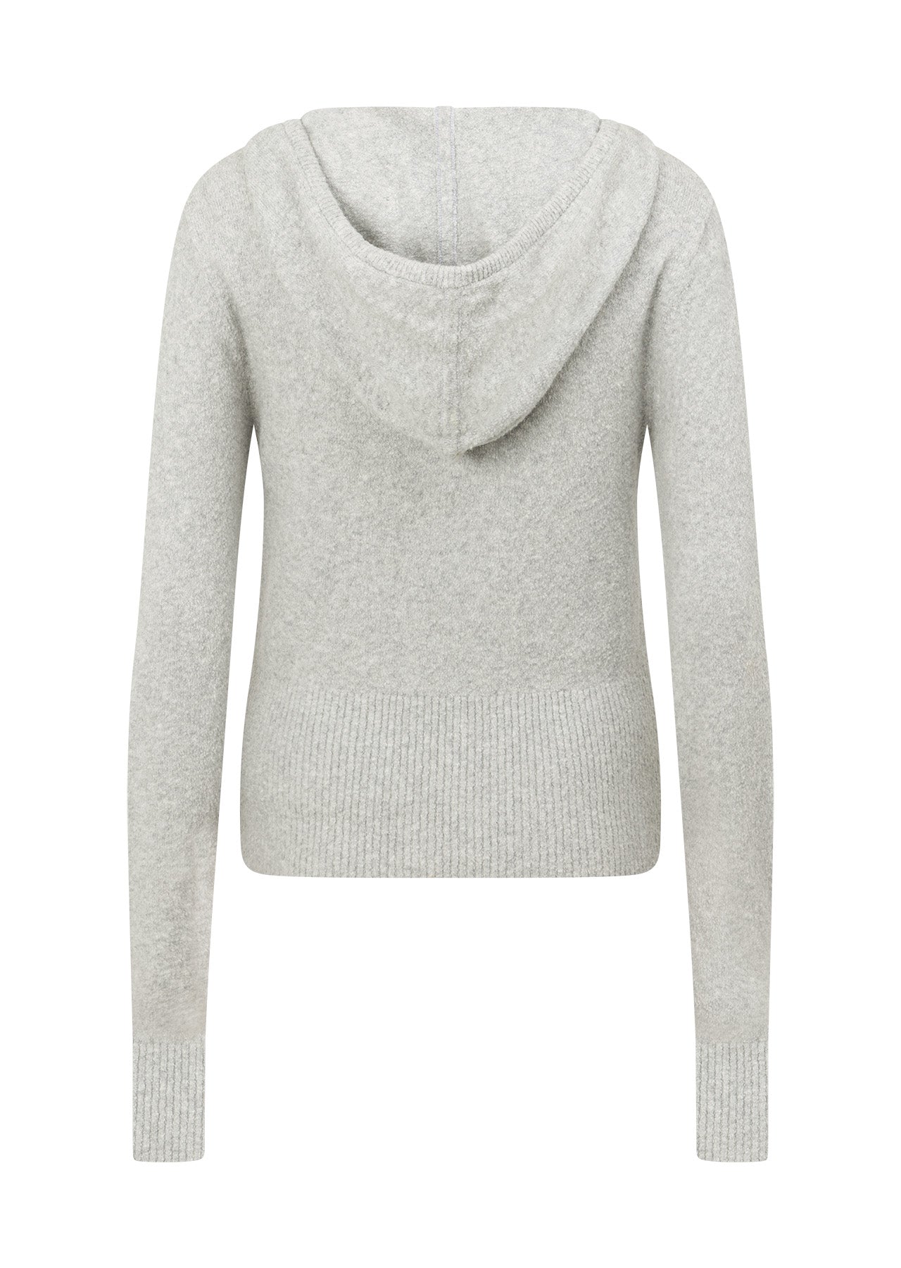 Lorna Jane Luxe Lounge Knit Hoodie - Grey Marl