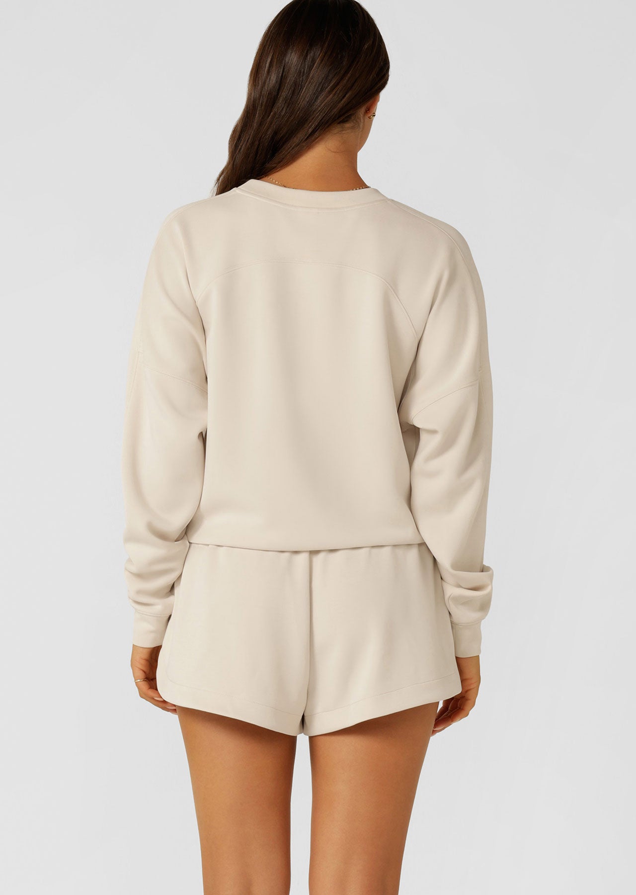 Lorna Jane Cloud Nine Spacer Sweatshirt - Ivory