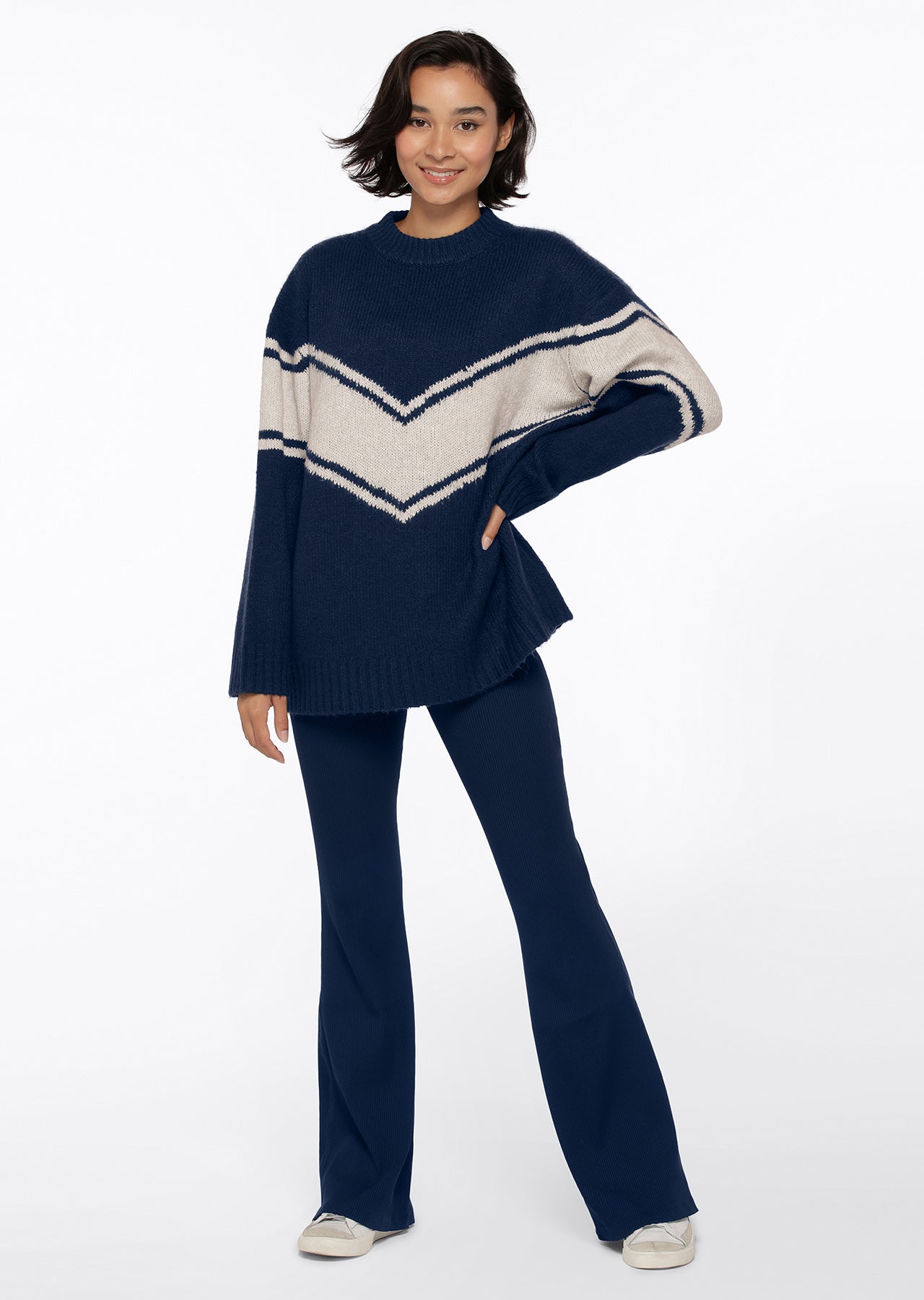 Lorna Jane Tee Up Oversized Knit - Navy