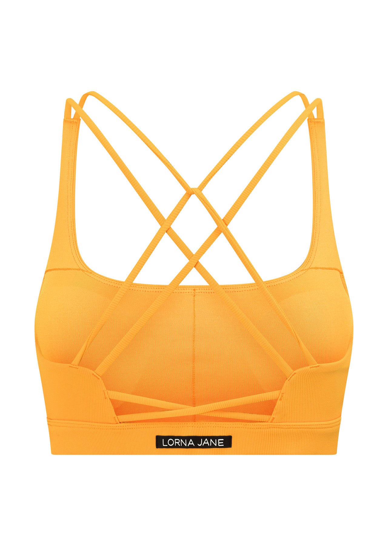 Lorna Jane Flex Rib Sports Bra - Mango Sorbet