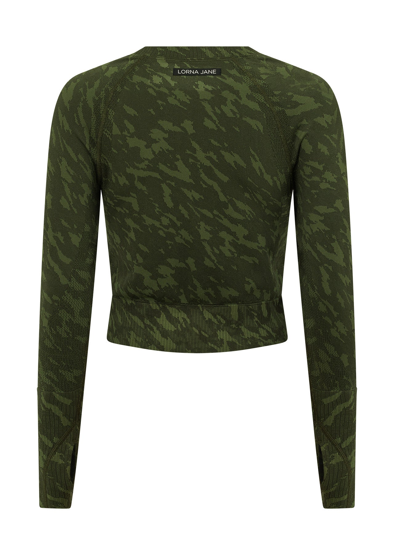 Lorna Jane Take A Hike Seamless Long Sleeve Top - Rough Terrain Jacquard