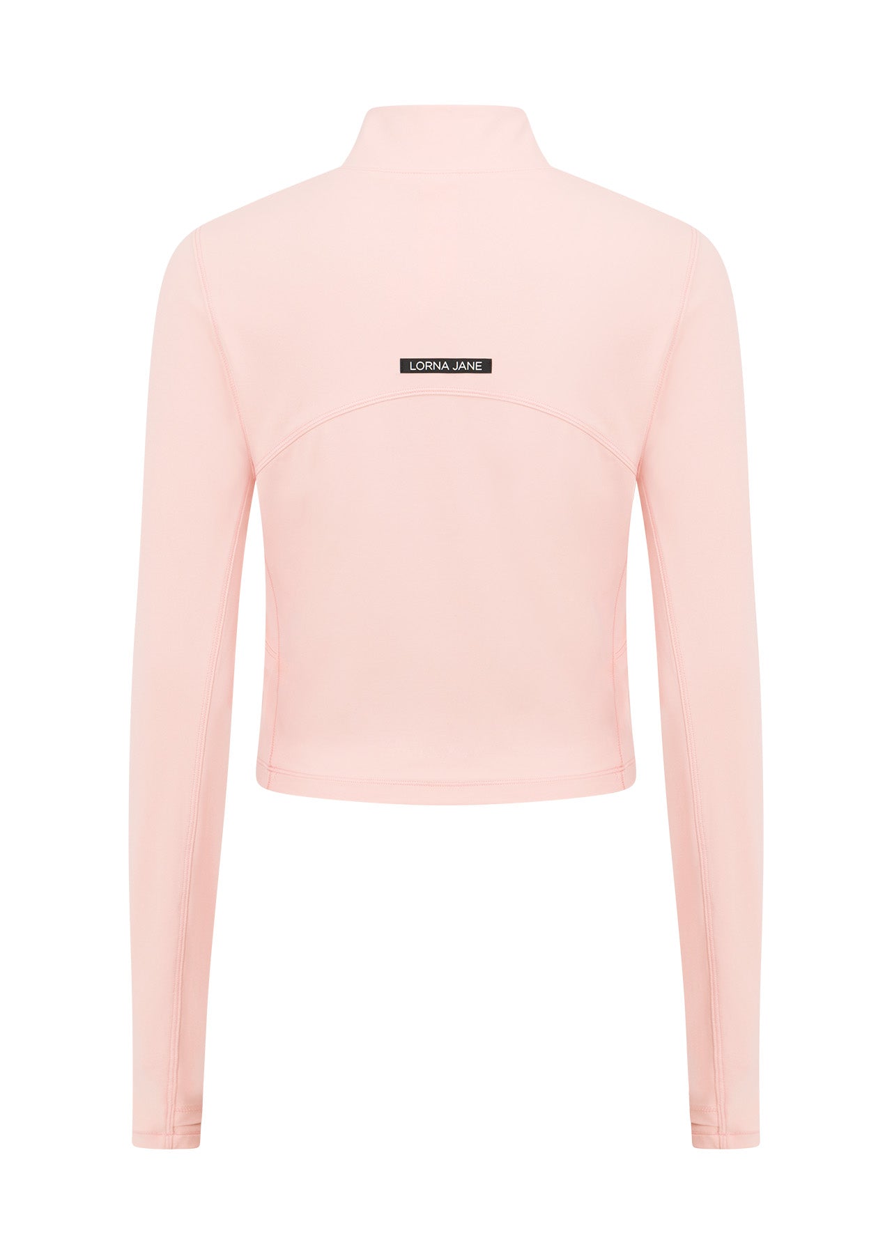 Lorna Jane All Star Active Cropped 1/2 Zip - Sunkissed Peach