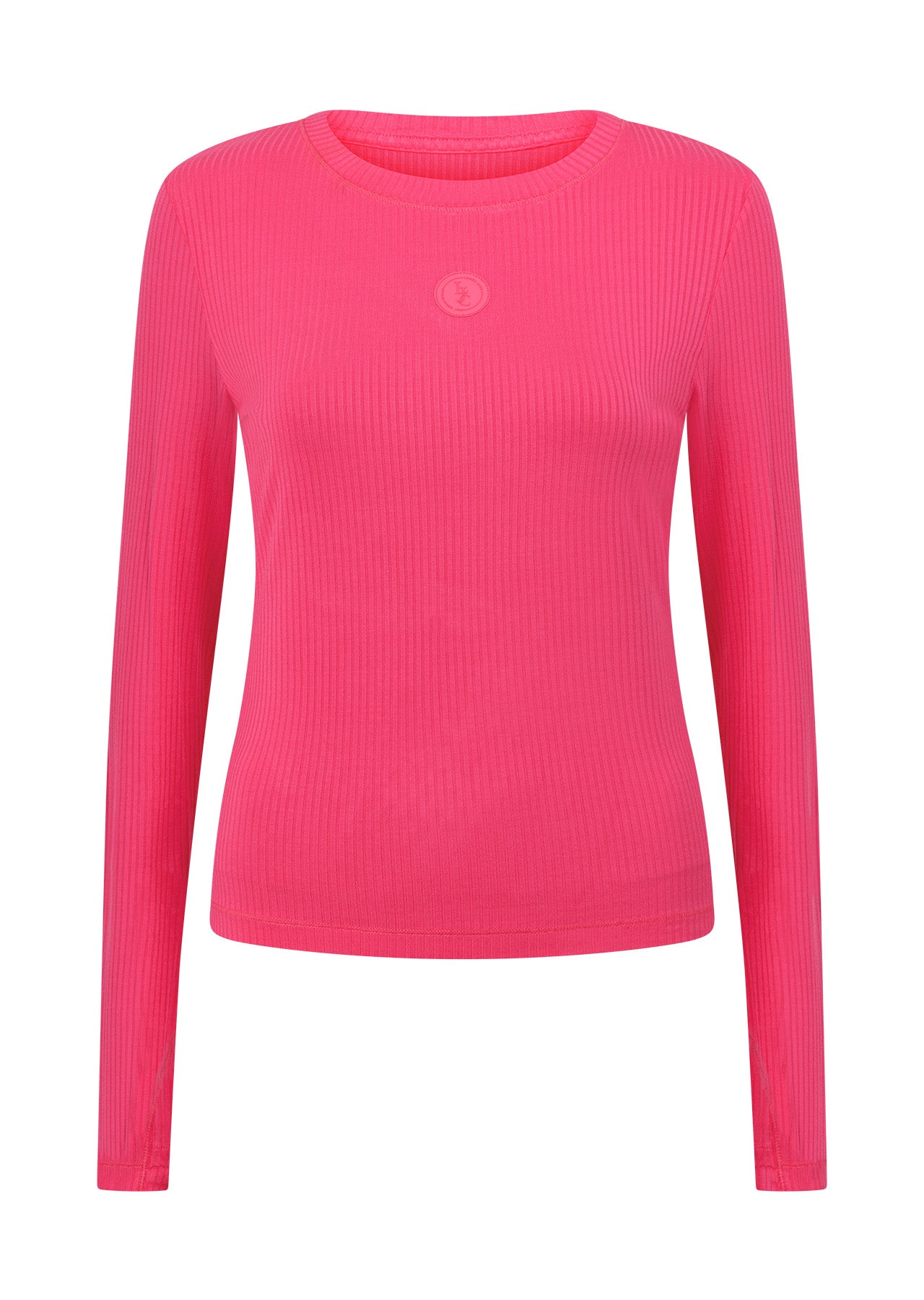 Lorna Jane Movement Long Sleeve Rib Top - Babin Pink