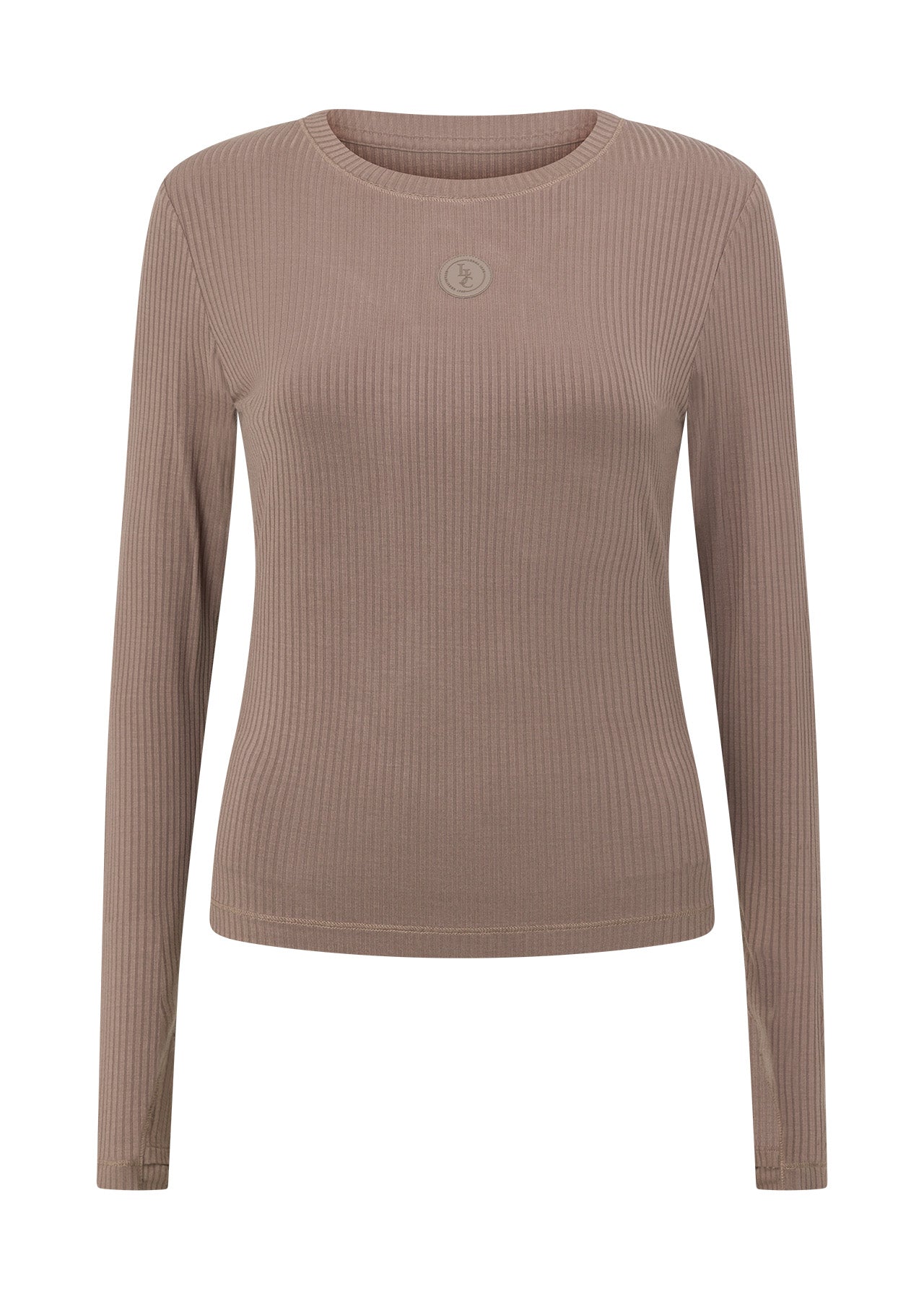 Lorna Jane Movement Long Sleeve Rib Top - Bone