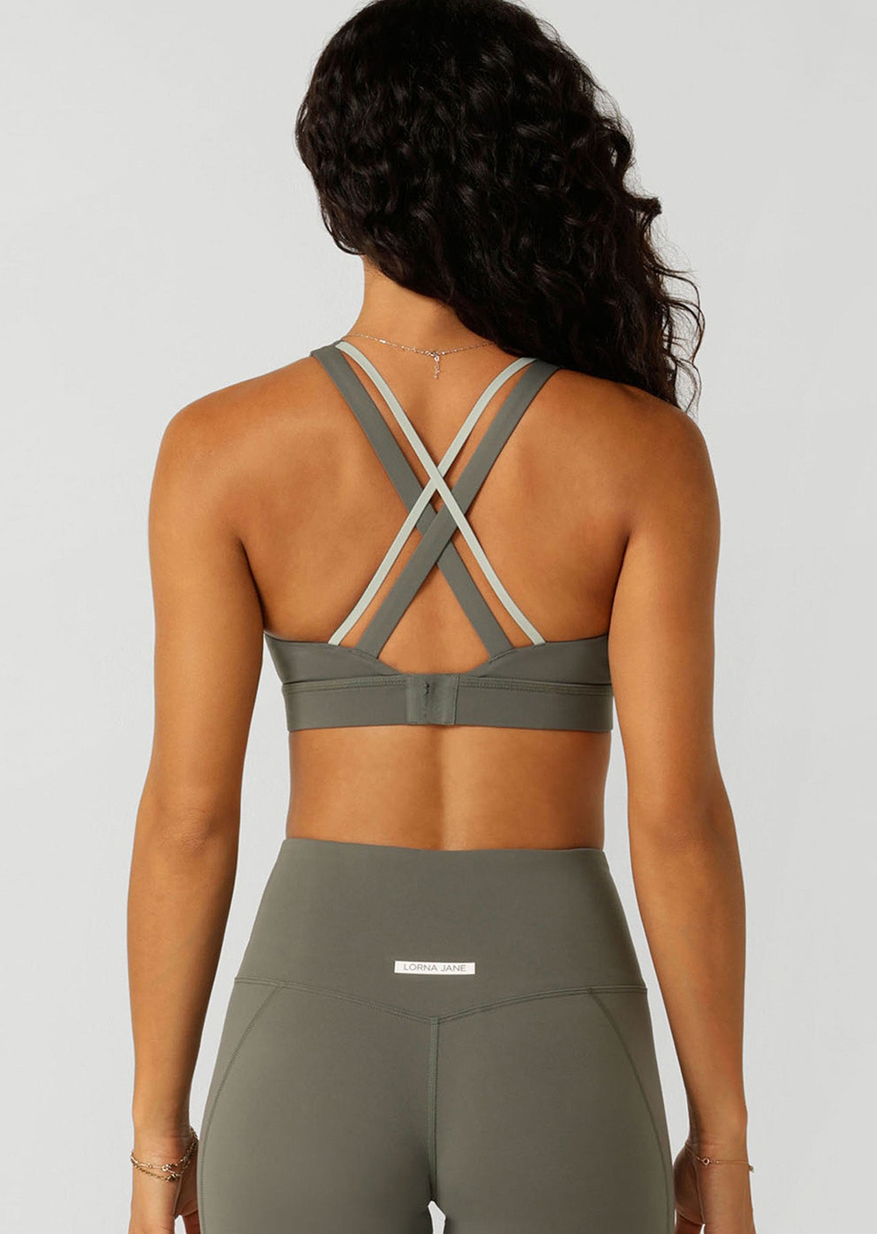 Lorna Jane Go The Distance Sports Bra - Agave Green