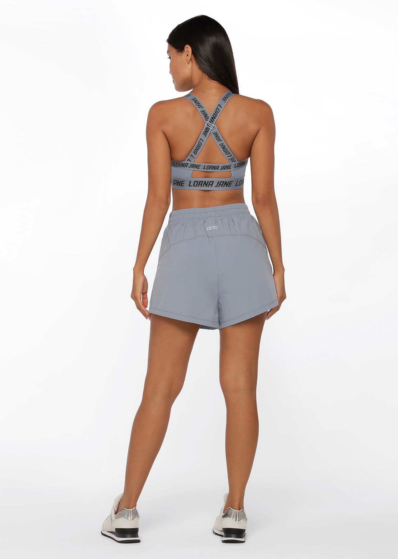 Lorna Jane Abrasion Resistant Wrap Run Shorts - Gravity Grey