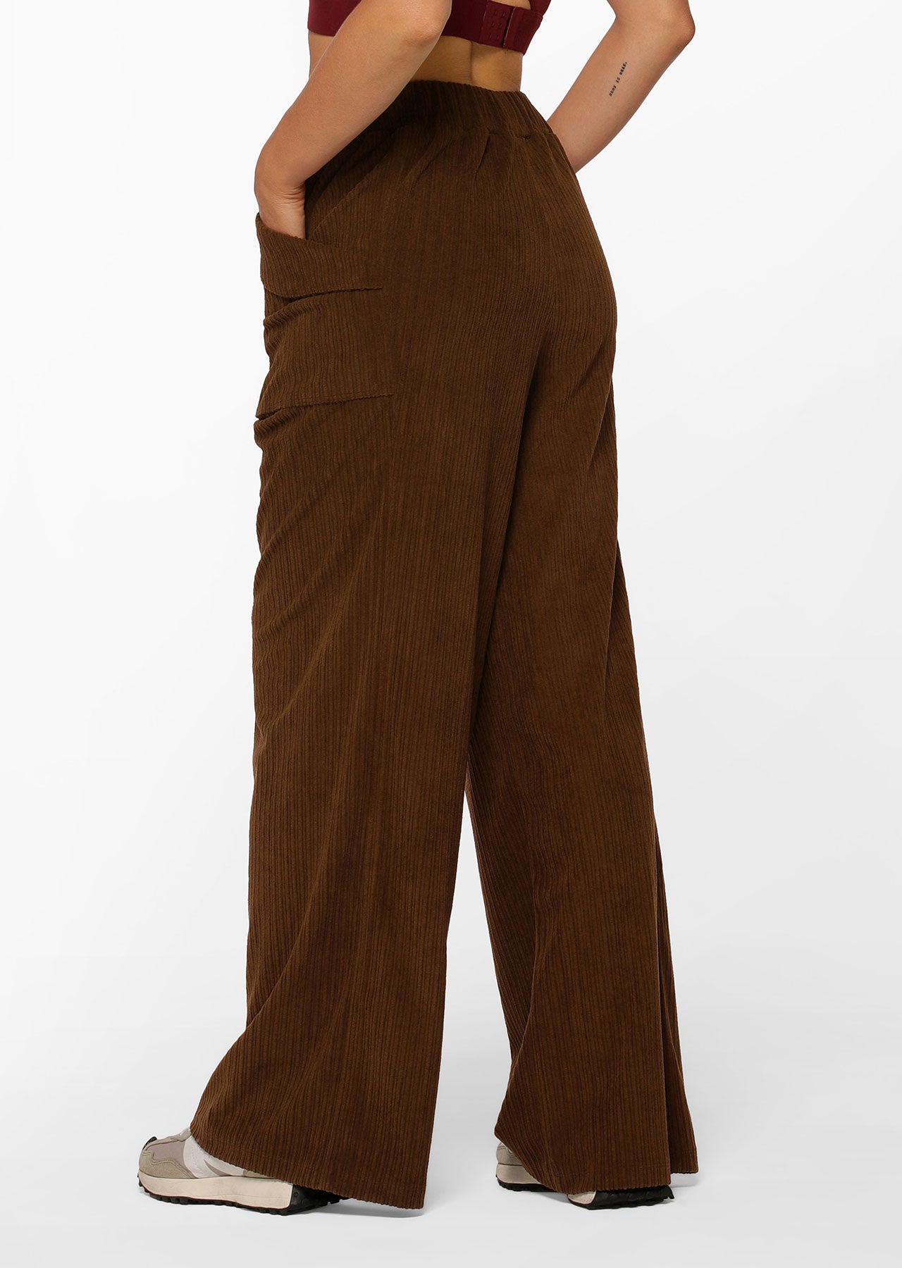 Lorna Jane 70s Revival Corduroy Pants - Espresso