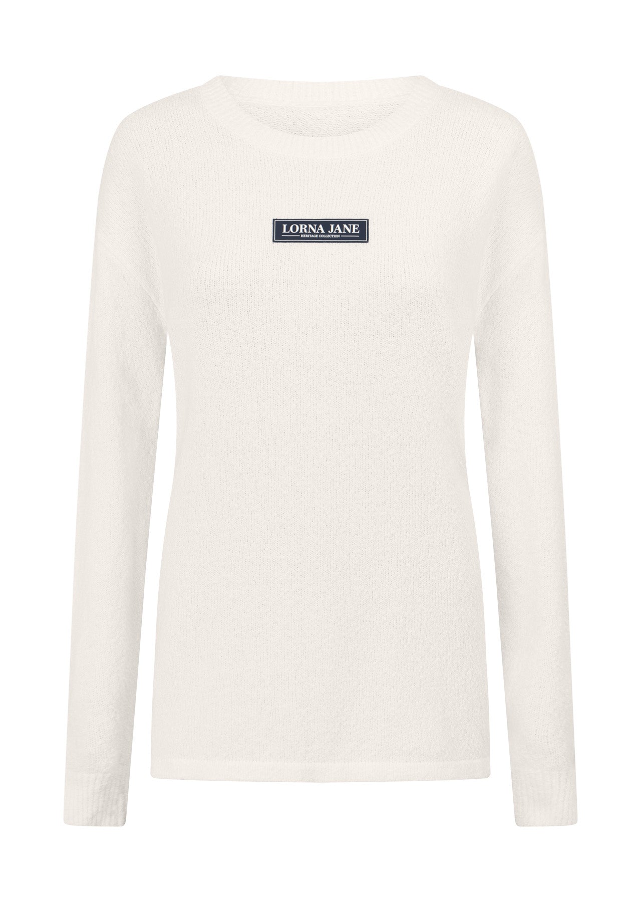 Lorna Jane Campus Oversized Long Sleeve Top - Porcelain