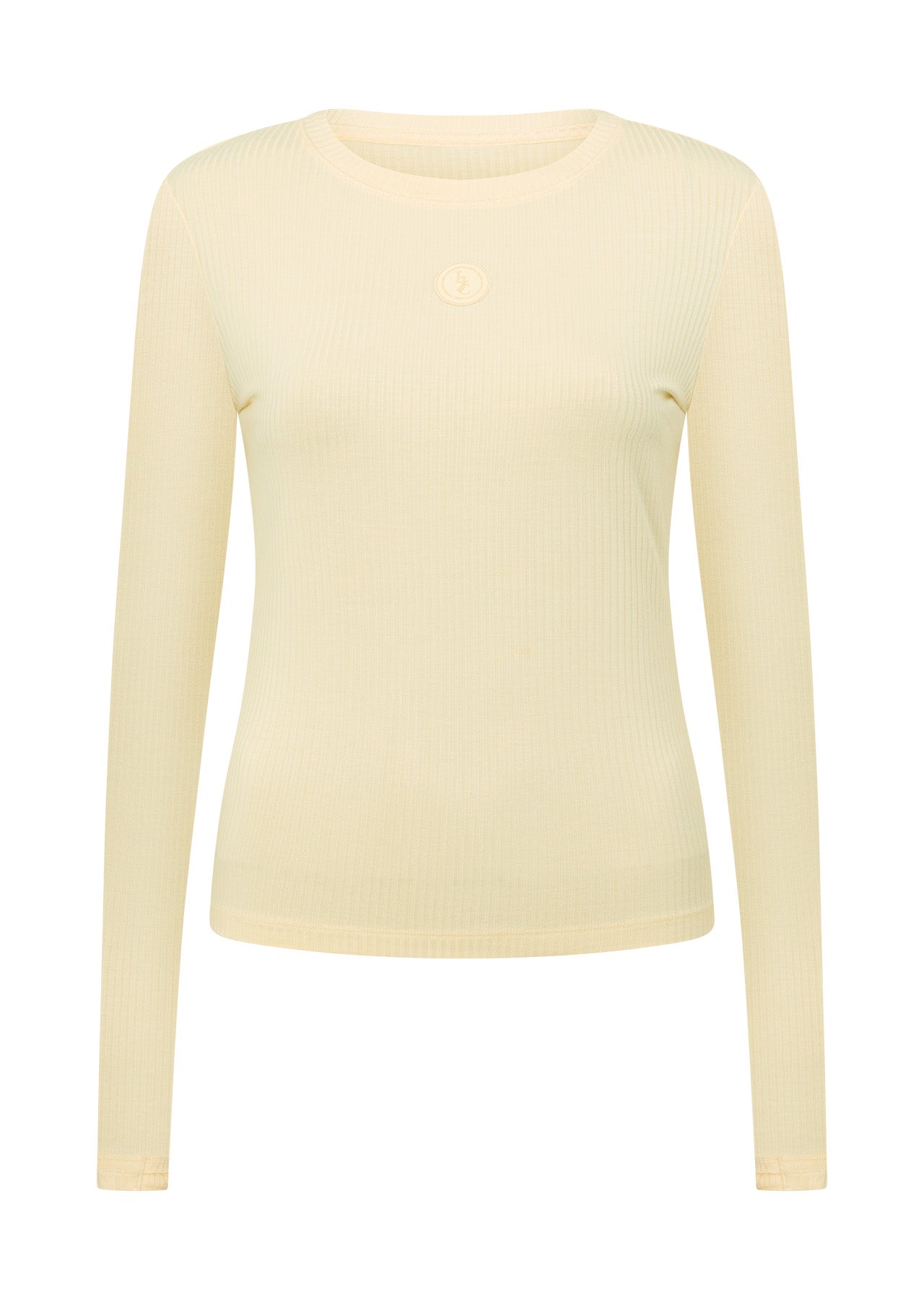 Lorna Jane Movement Long Sleeve Rib Top - Buttermilk