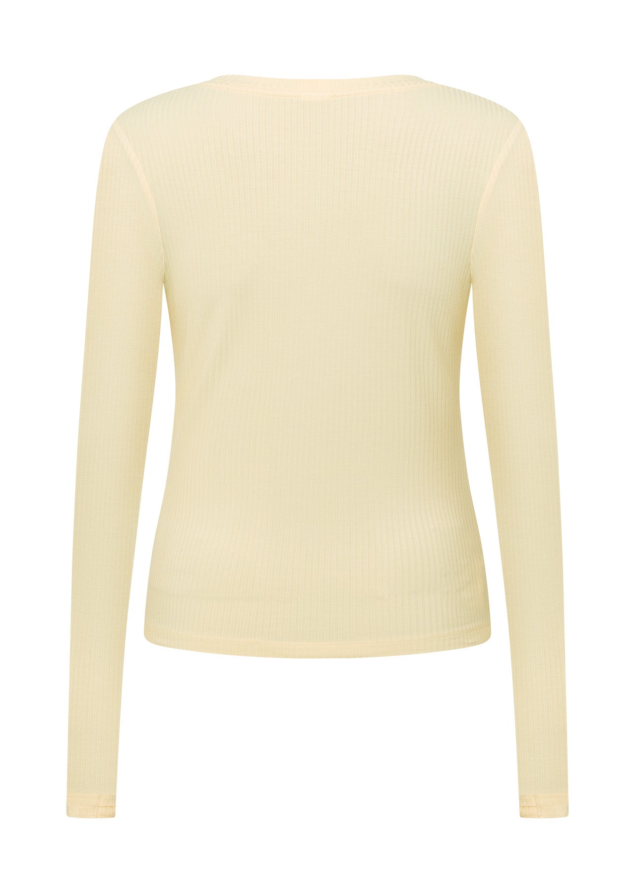 Lorna Jane Movement Long Sleeve Rib Top - Buttermilk
