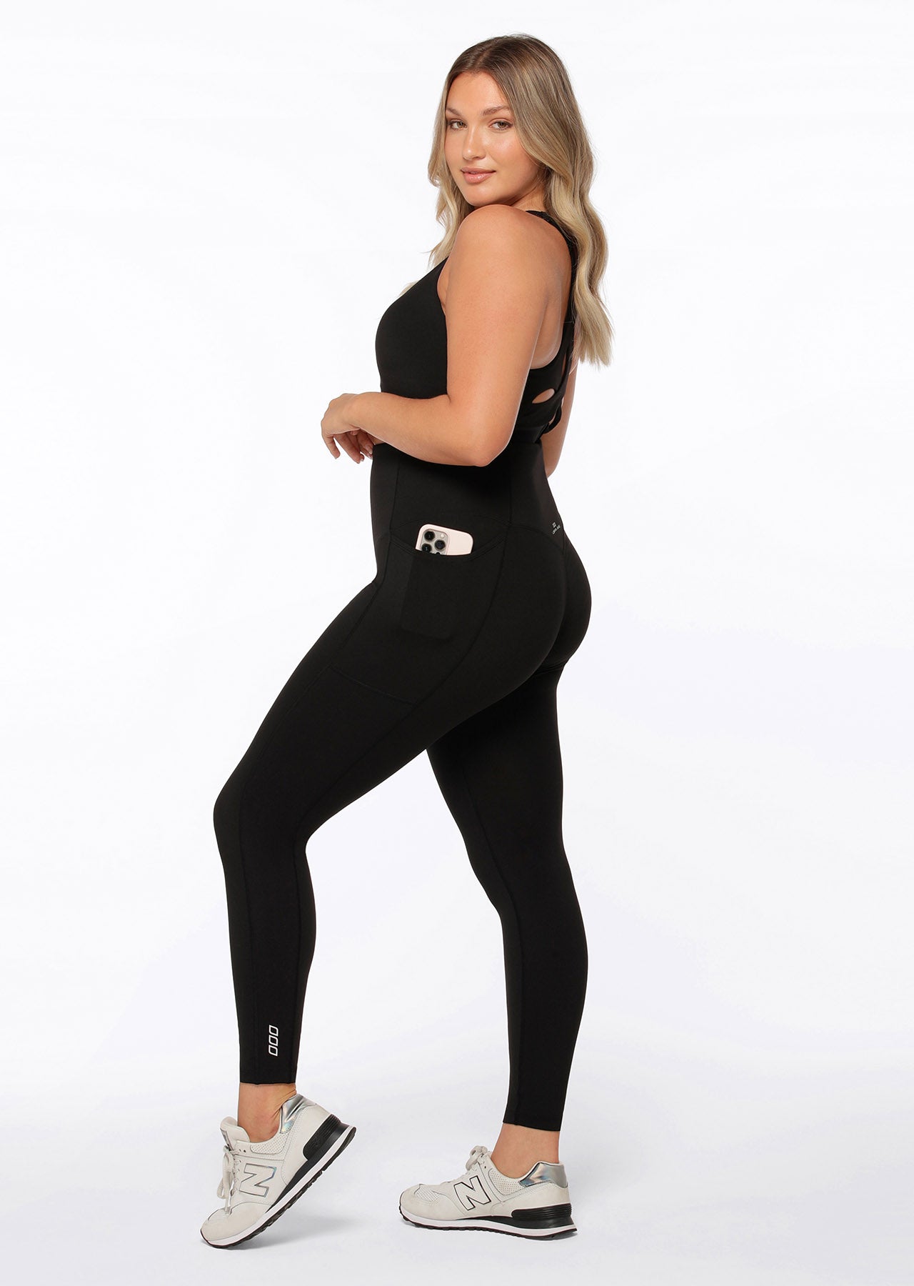 Lorna Jane Supreme Support Phone Pocket Full Length Leggings - Black