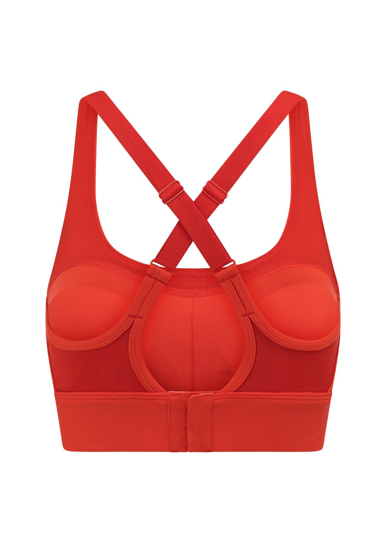 Lorna Jane Circuit Recycled Sports Bra - Hot Tomato