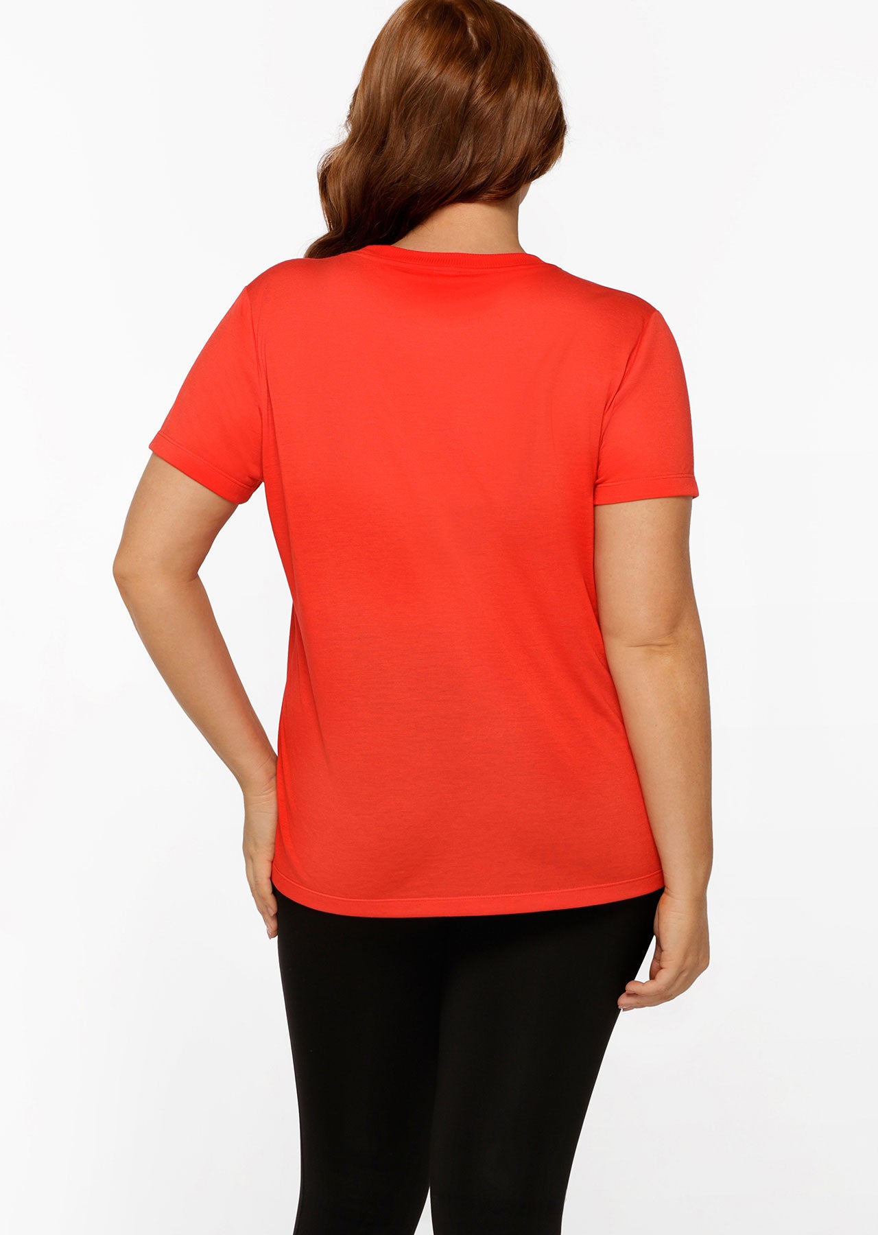 Lorna Jane Lotus T-Shirt - Hot Tomato