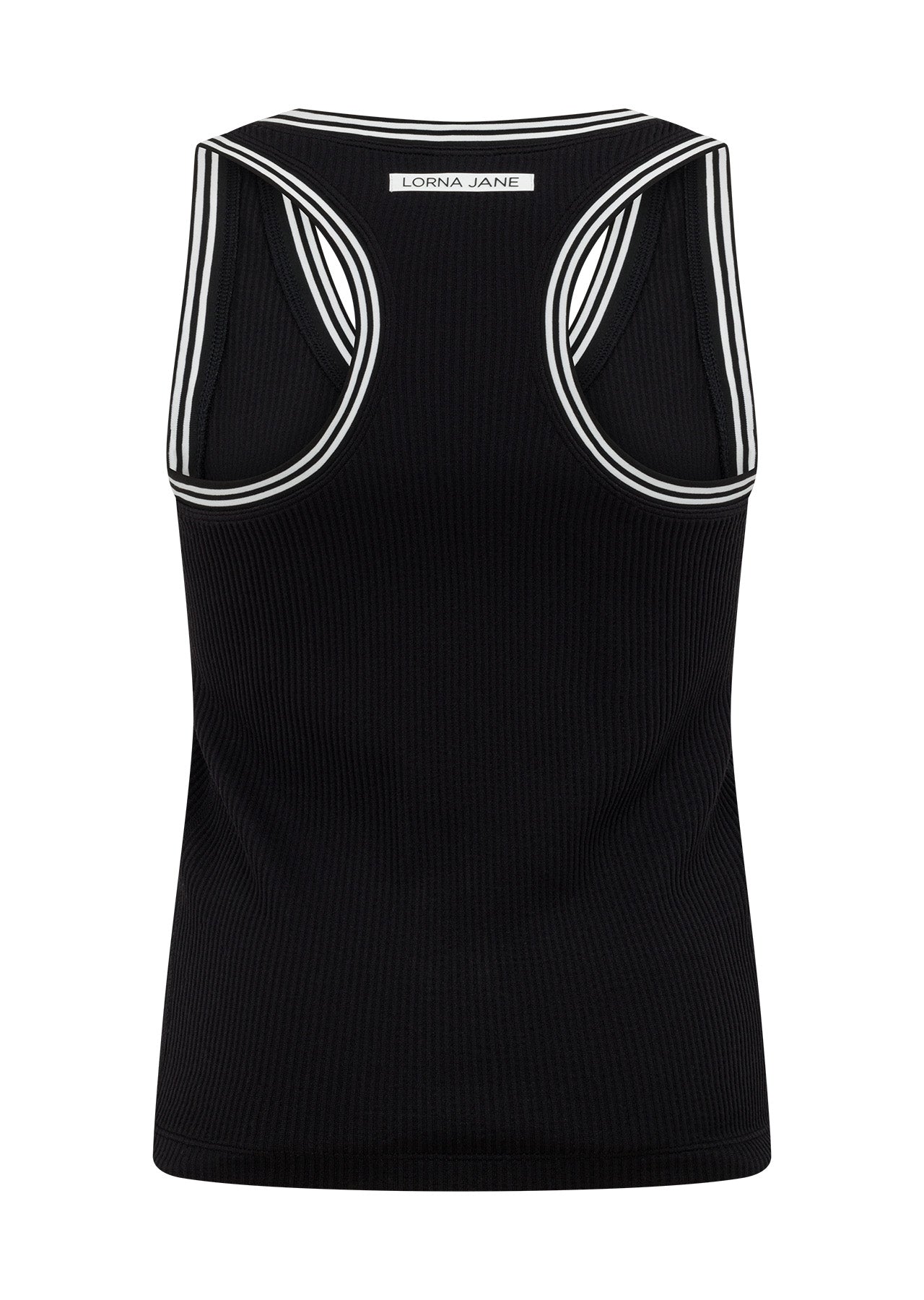Lorna Jane Ace Seamless Rib Tank - Black