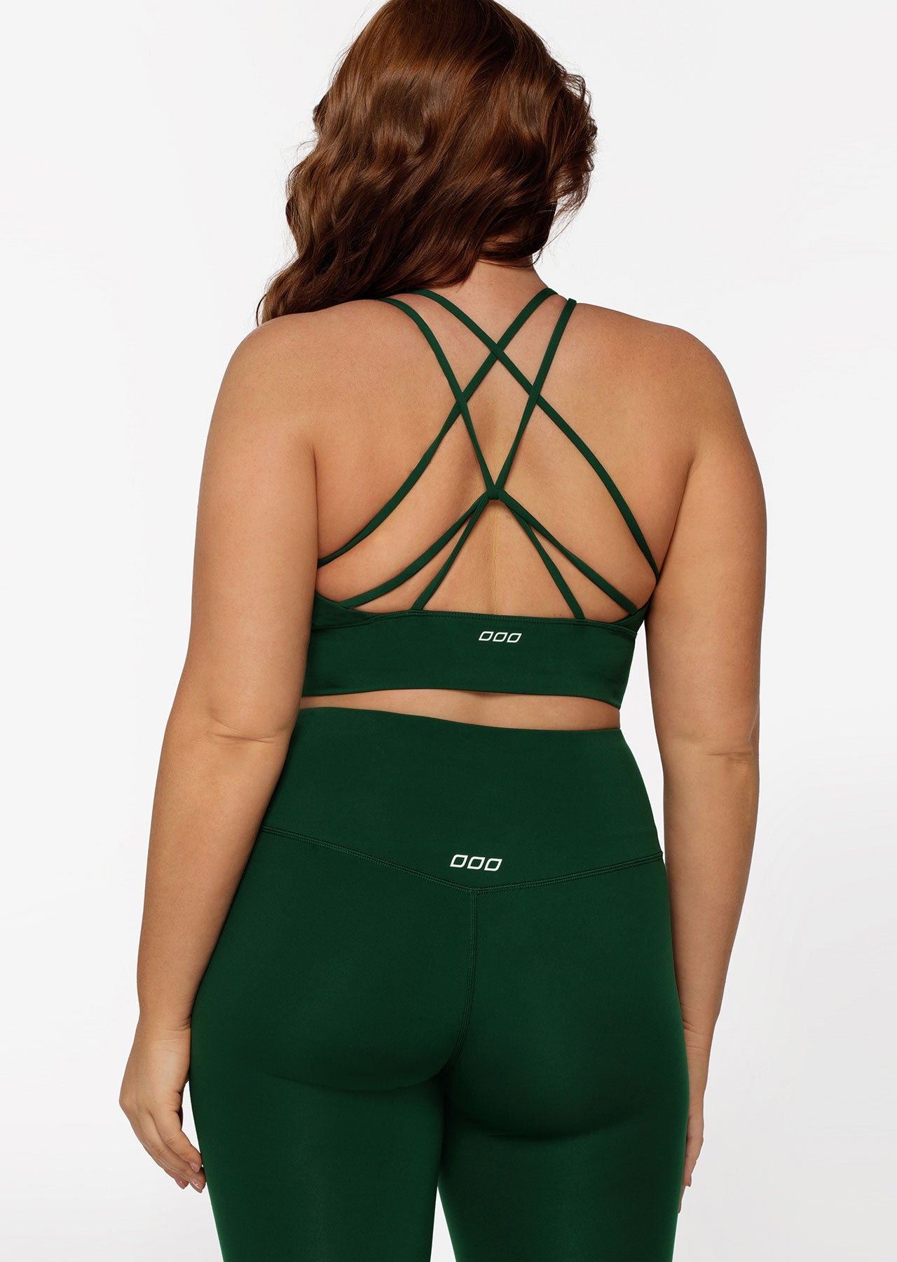 Lorna Jane Lotus Longline Sports Bra - Dark Green