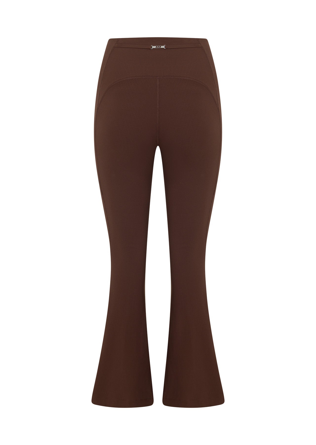 Lorna Jane Irresistible Stomach Support Rib Flared Leggings - Espresso
