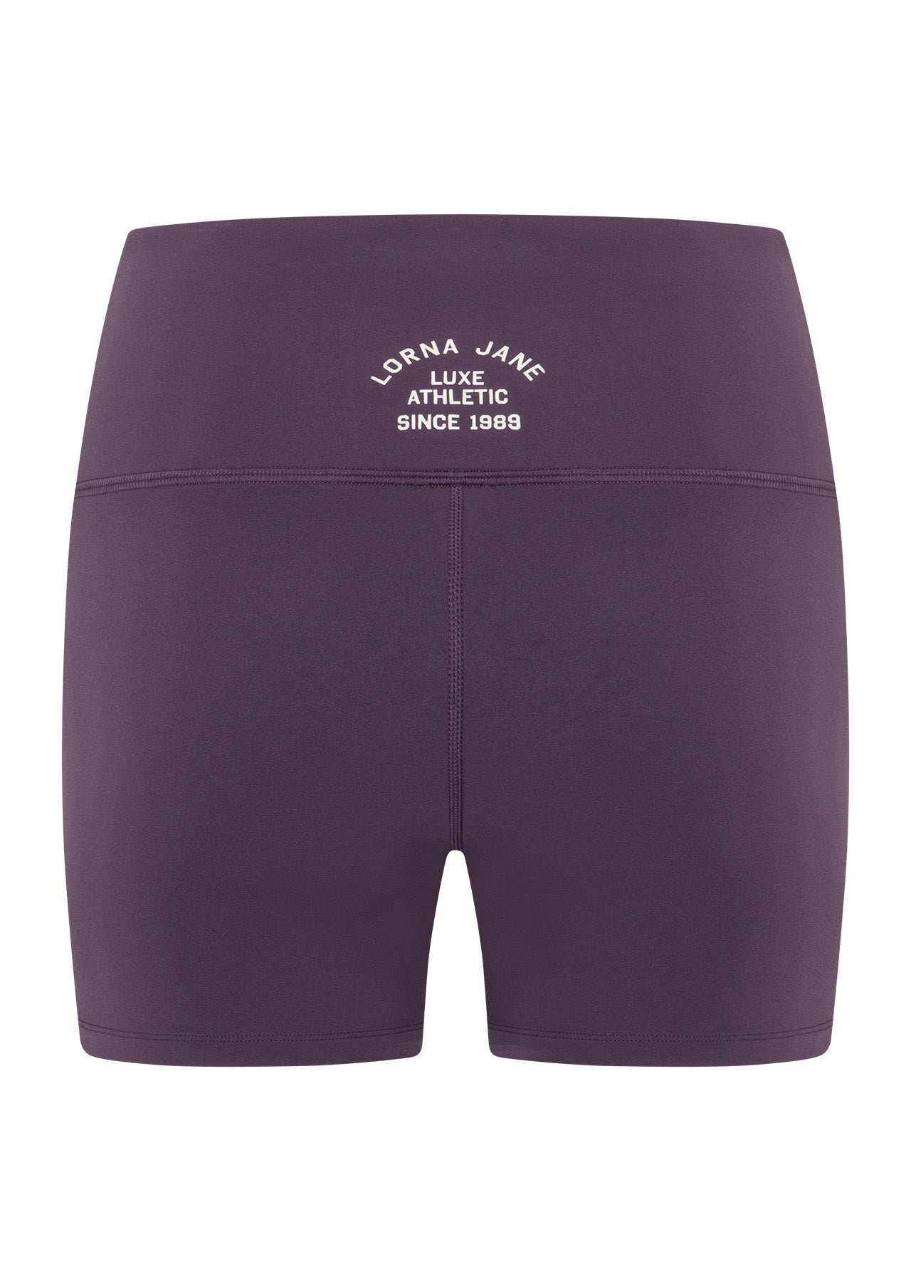 Lorna Jane Limited Edition Lotus No Chafe 12cm Bike Shorts - Midnight Plum