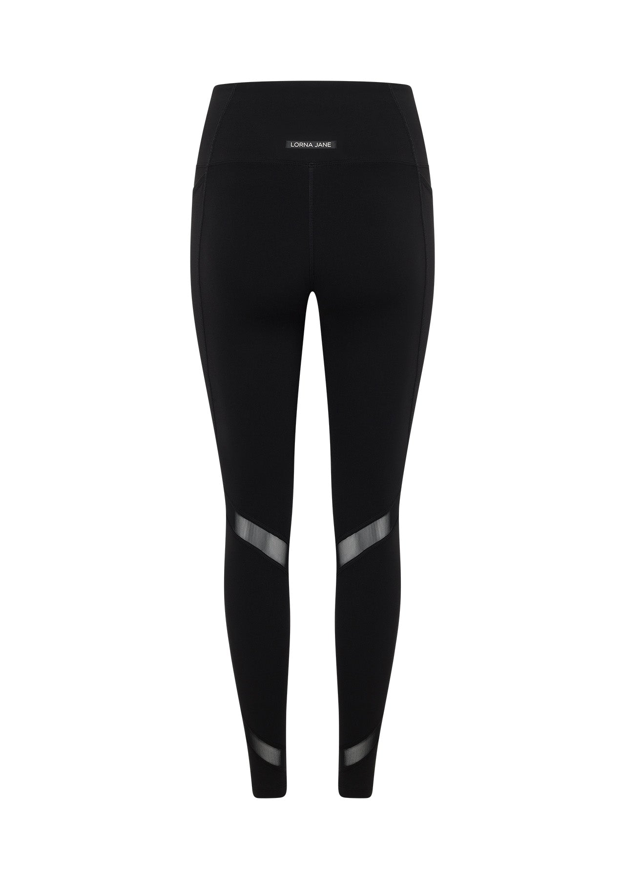 Lorna Jane Flash Back No Ride Pocket Ankle Biter Leggings - Black