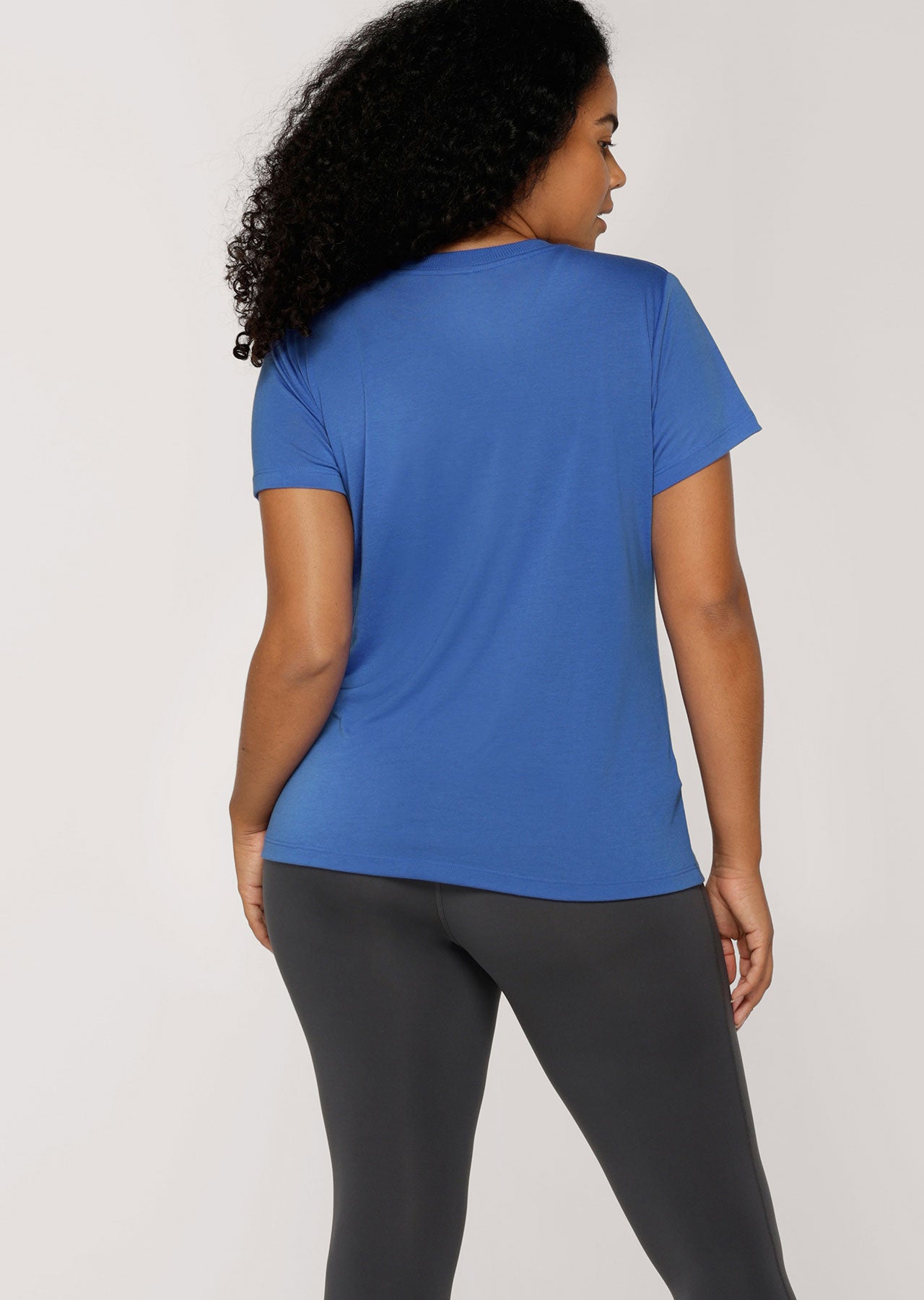 Lorna Jane Lotus T-Shirt - Azure Blue