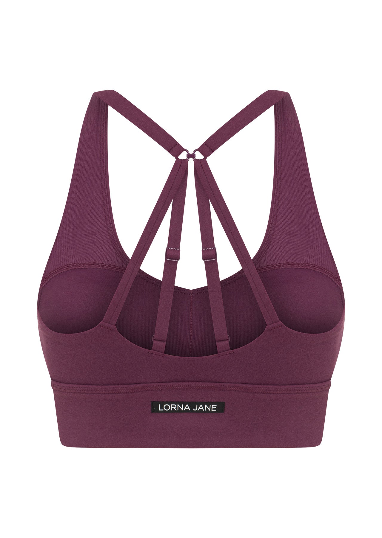 Lorna Jane Off Duty Longline Sports Bra - Mulberry