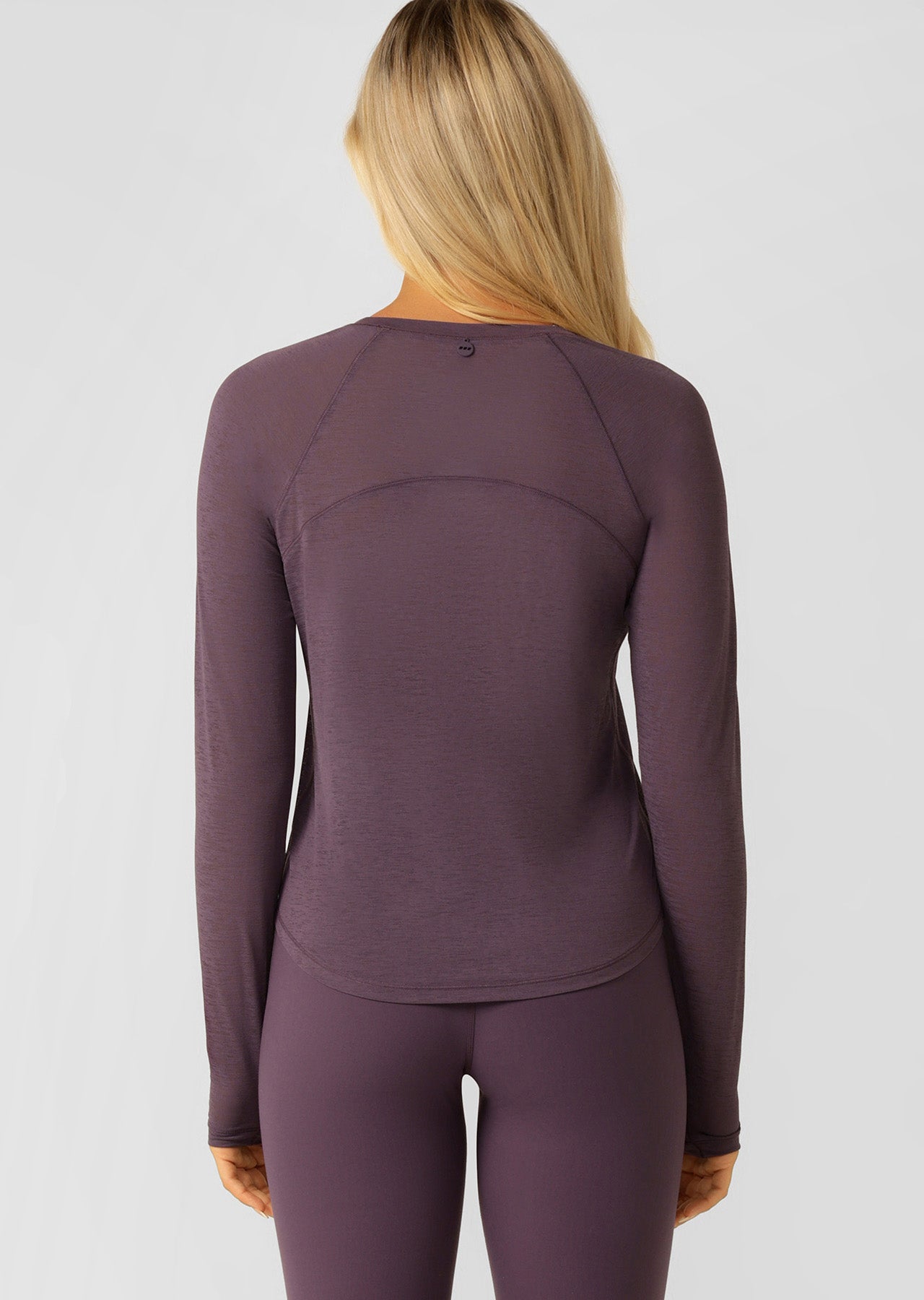 Lorna Jane On The Run Long Sleeve Top - Midnight Plum
