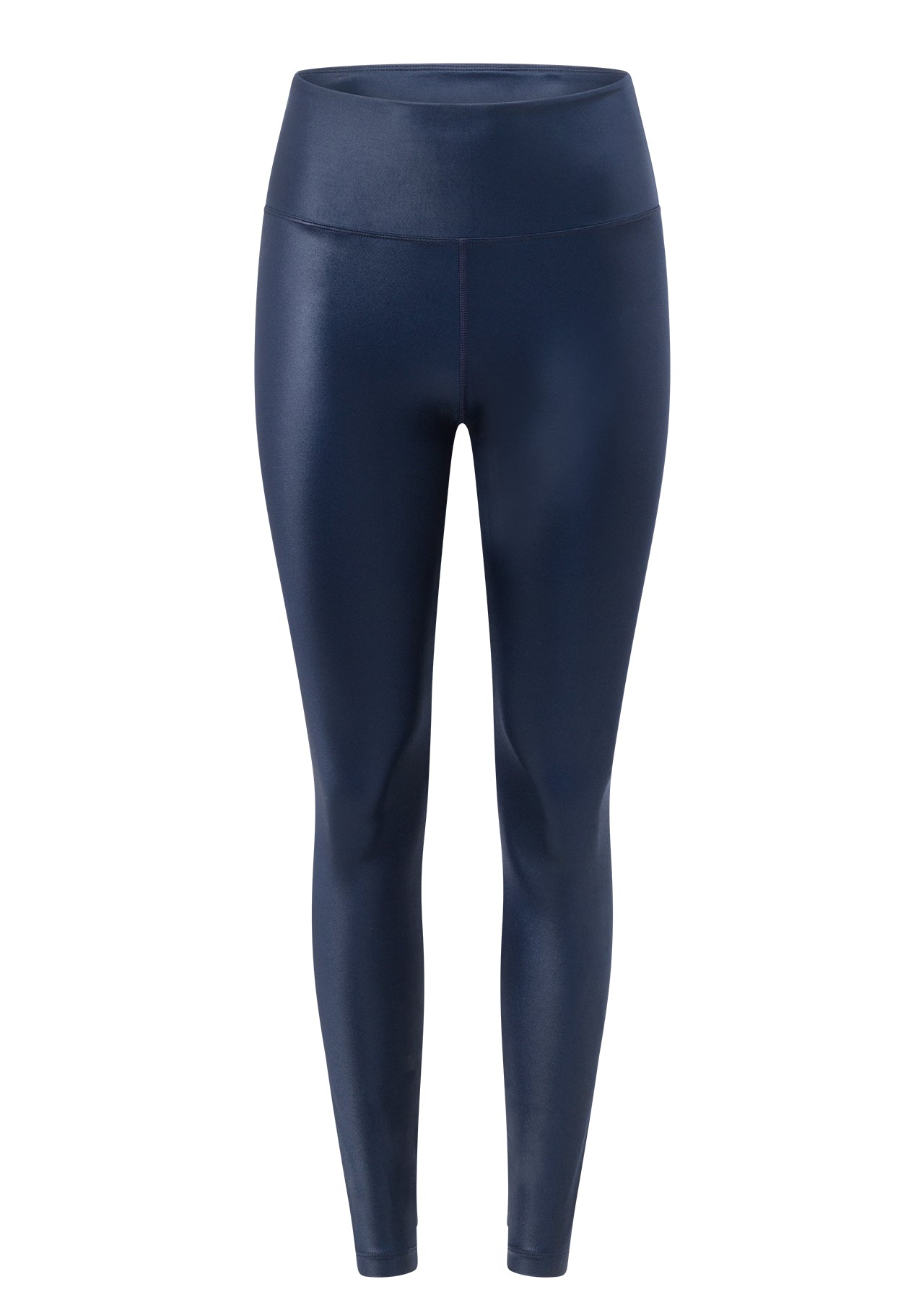 Lorna Jane Wet Look Full Length Leggings - French Navy