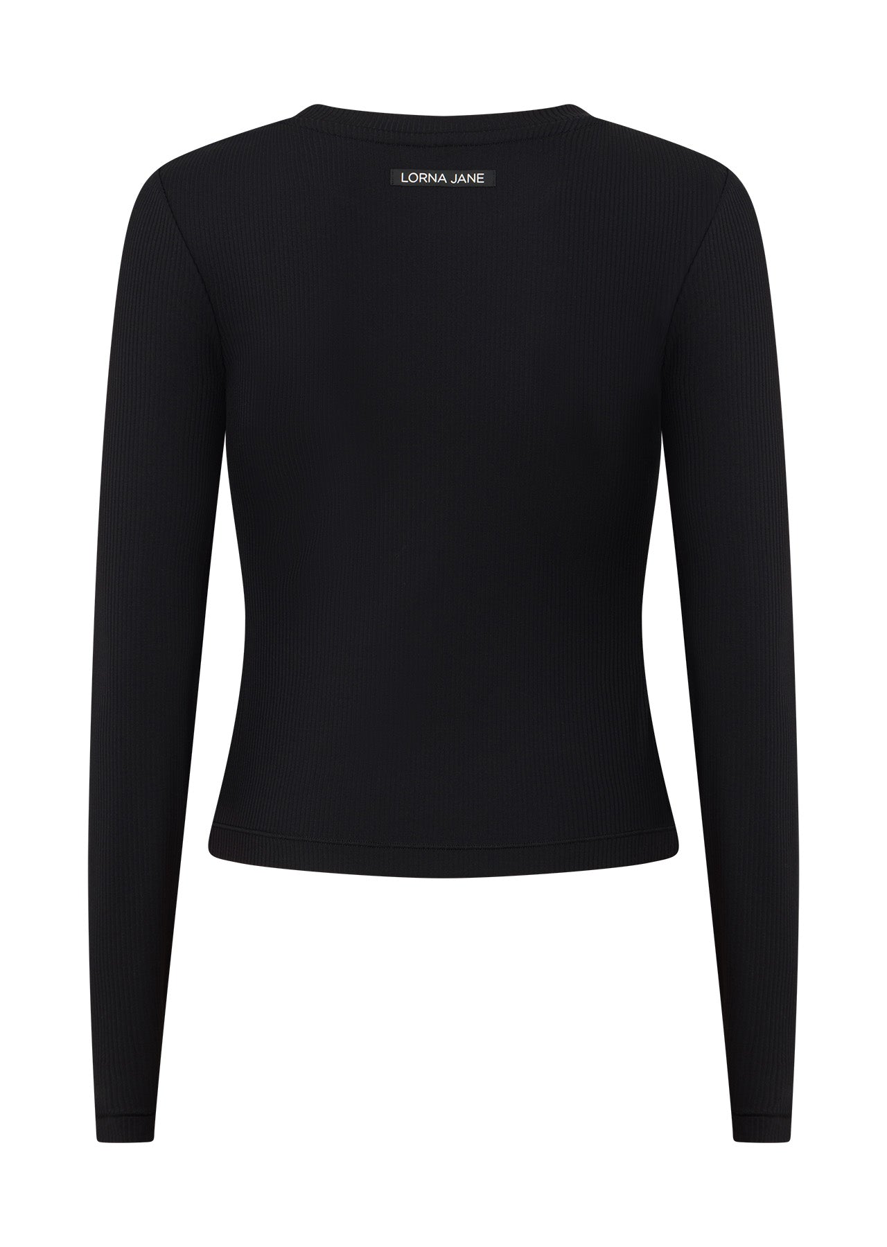 Lorna Jane Ultimate Comfort Long Sleeve Rib Top - Black
