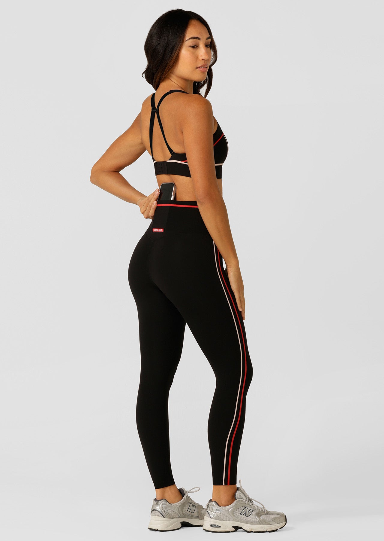 Lorna Jane Circuit Breaker Ankle Biter Leggings - Black