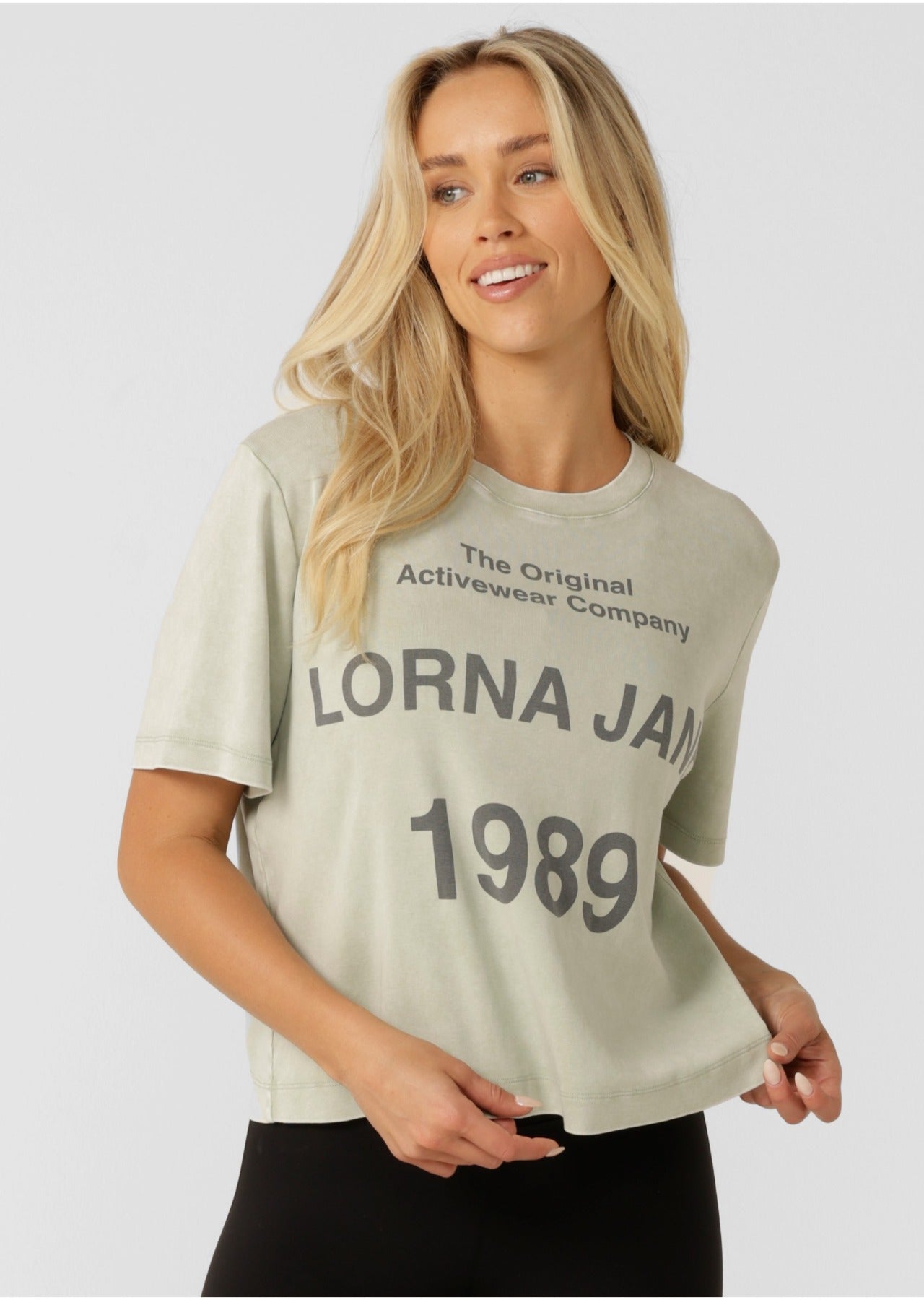 Lorna Jane Legacy T-Shirt - Washed Iced Matcha