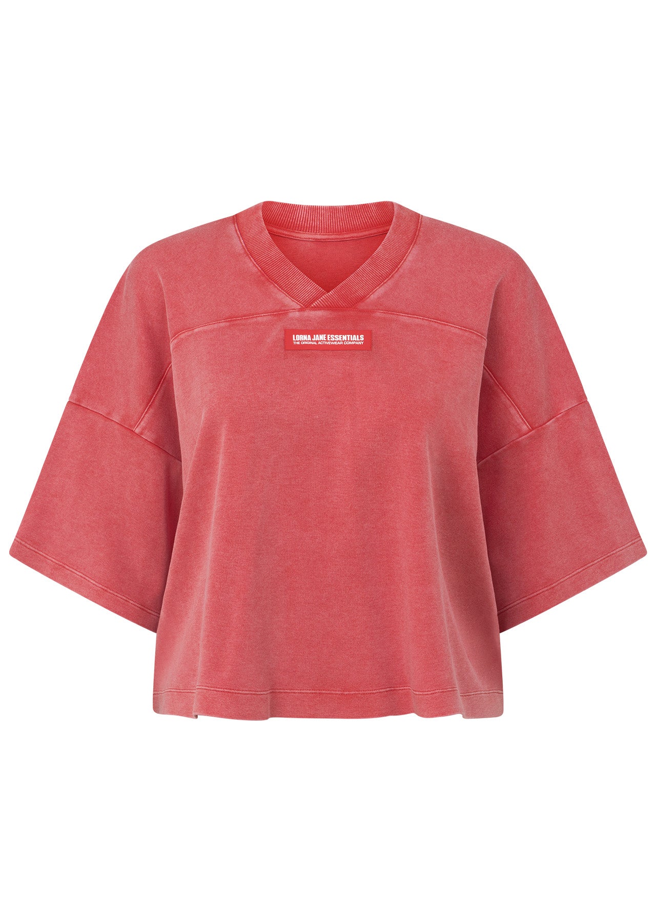 Lorna Jane College Nostalgia Cropped T-Shirt - Washed Ginger