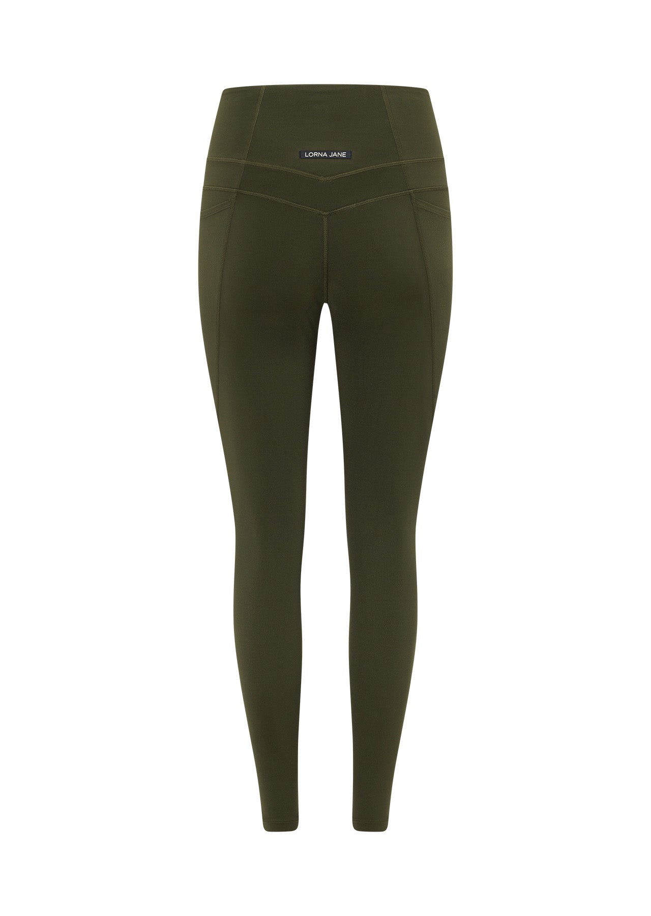Lorna Jane Stomach Support Pocket Ankle Biter Leggings - Luxury Green