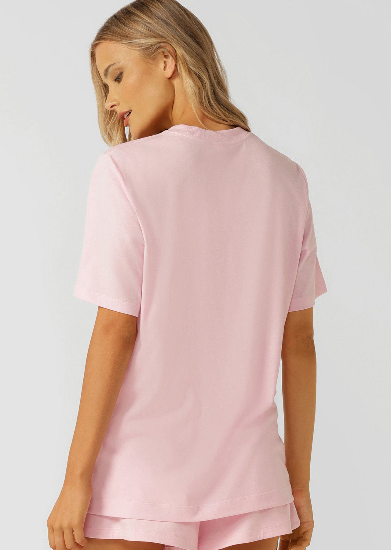 Lorna Jane Active Living Weekender Relaxed T-Shirt - Sweet Pink
