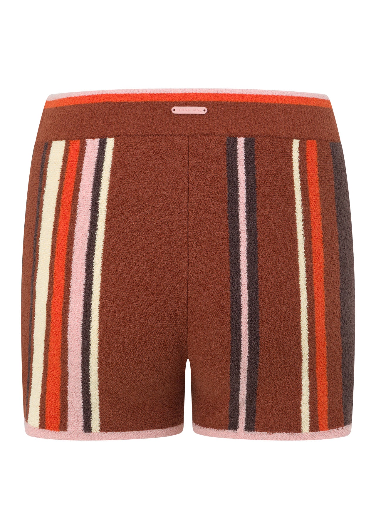 Lorna Jane Amalfi Knit Cheeky Shorts - Amalfi Stripe