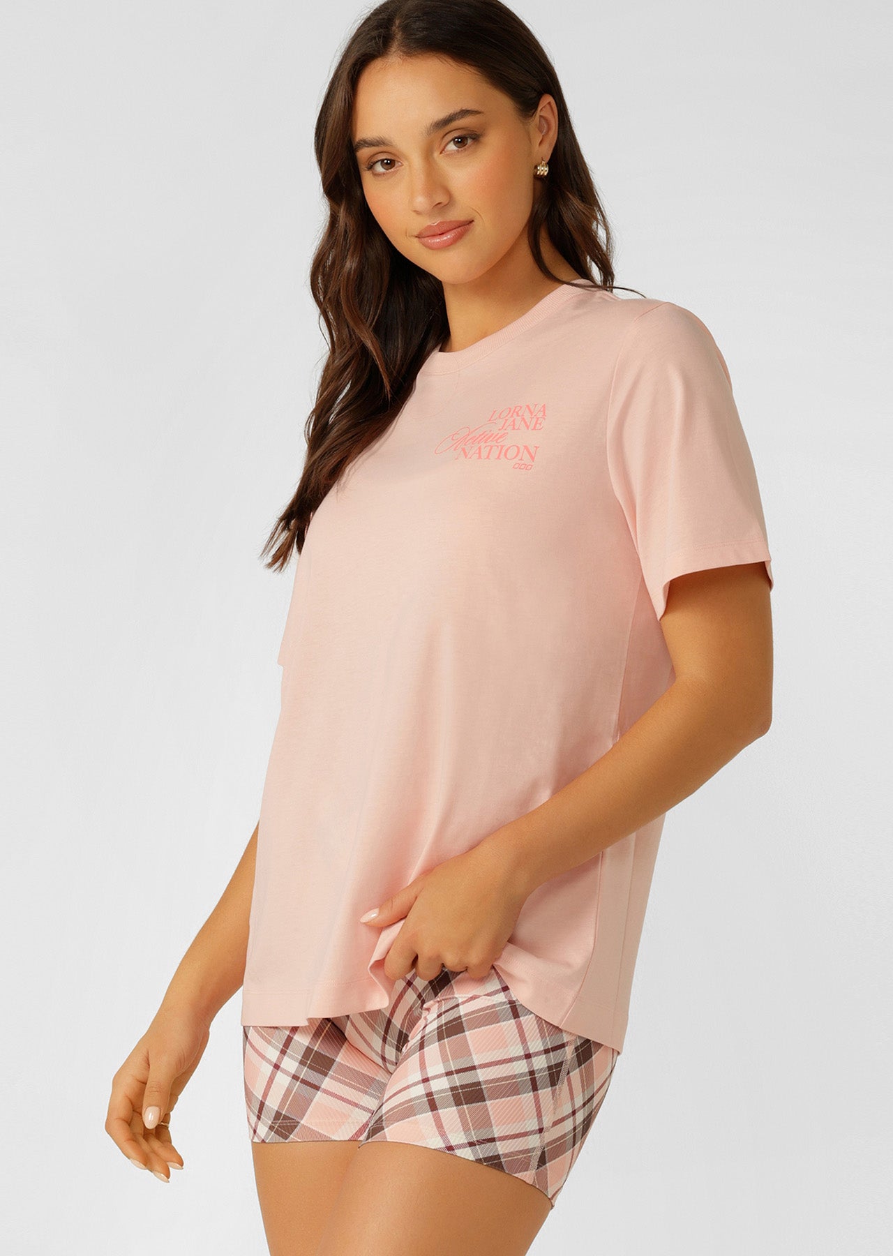 Lorna Jane Active Nation Relaxed T-Shirt - Ballerina