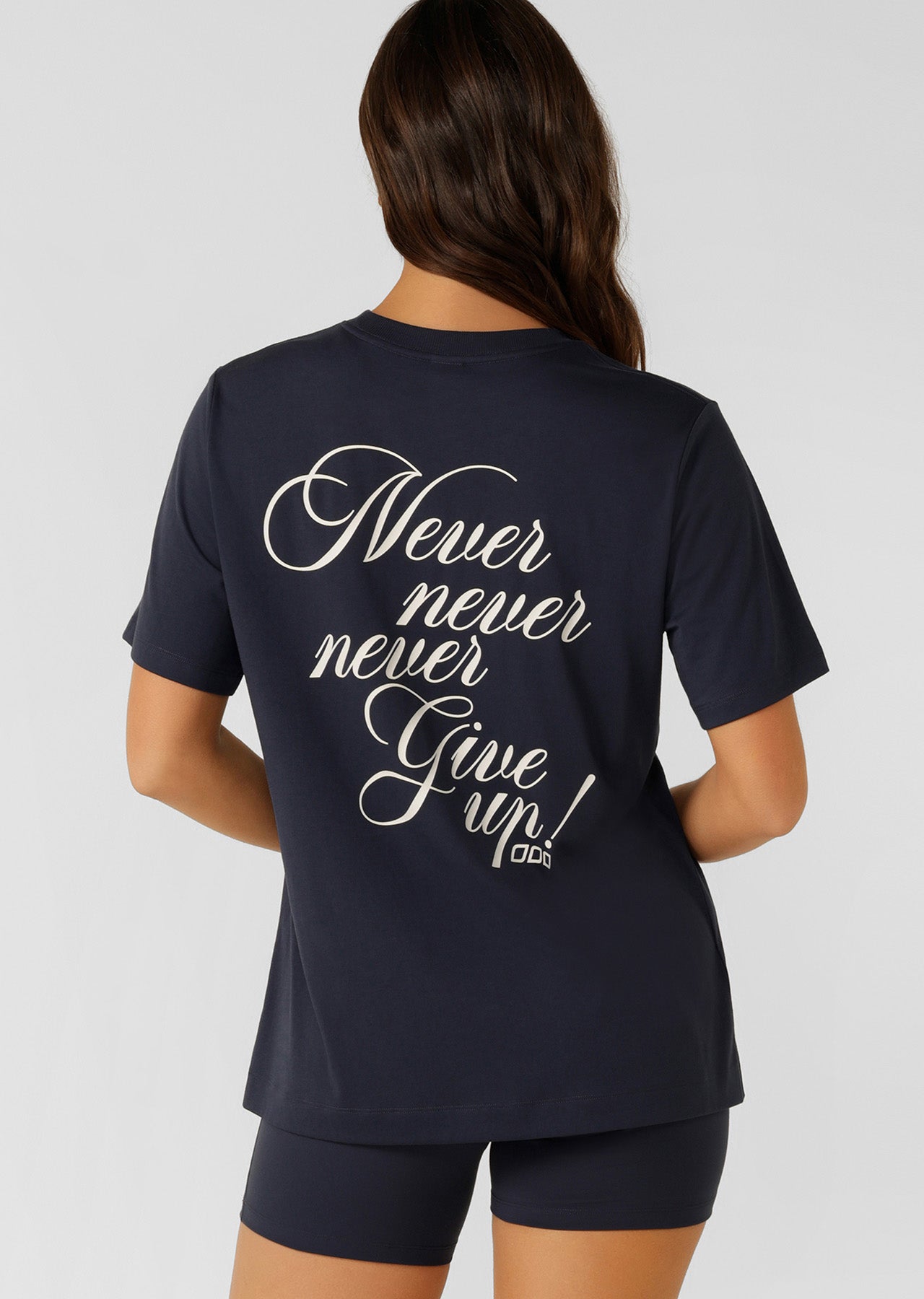 Lorna Jane Active Nation Relaxed T-Shirt - Platinum Navy