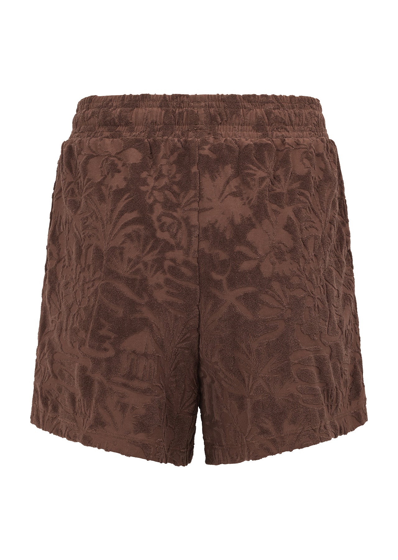 Lorna Jane Dusty Palm Towelling Shorts - Chocolate