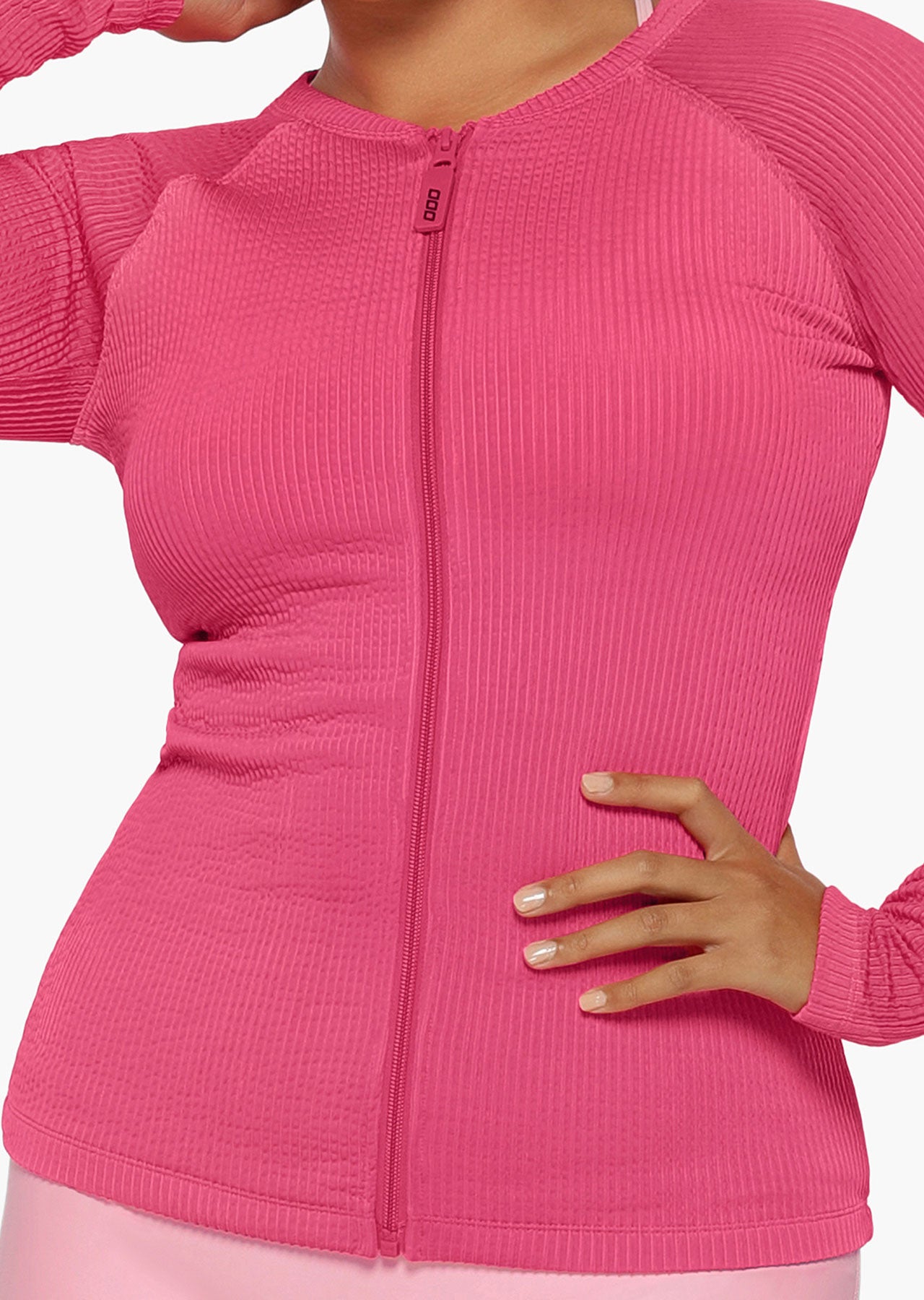 Lorna Jane Vacation Crimped Rash Vest - Babin Pink