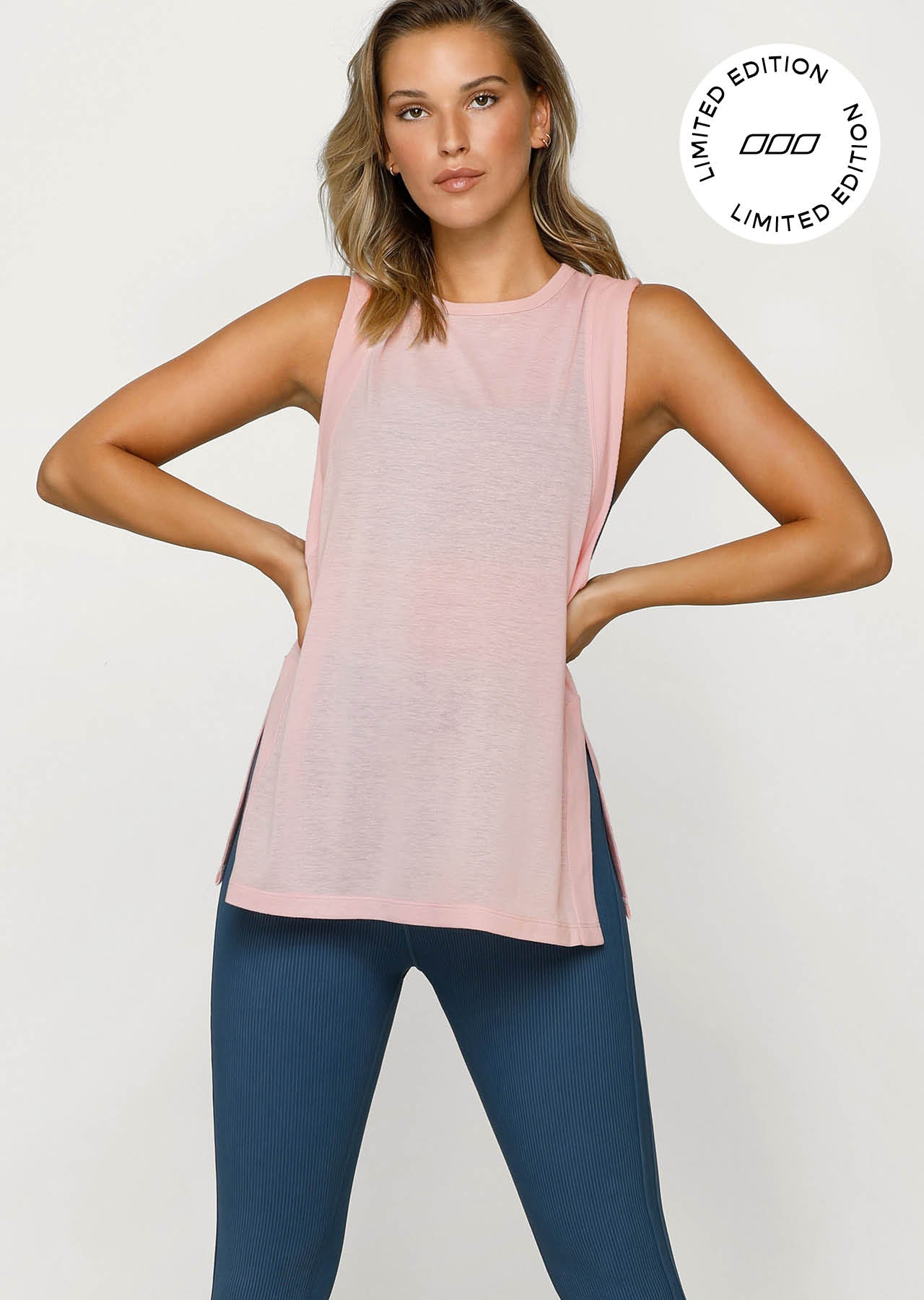 Lorna Jane Lifted Tank - Pale Peony