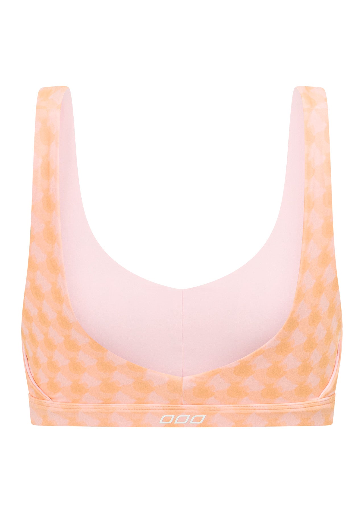 Lorna Jane Reversible Swim Sports Bra - Watercolour Check Print