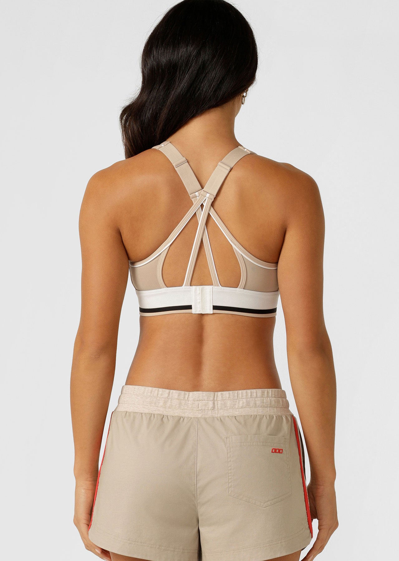 Lorna Jane Tempo Maximum Support Sports Bra - Latte