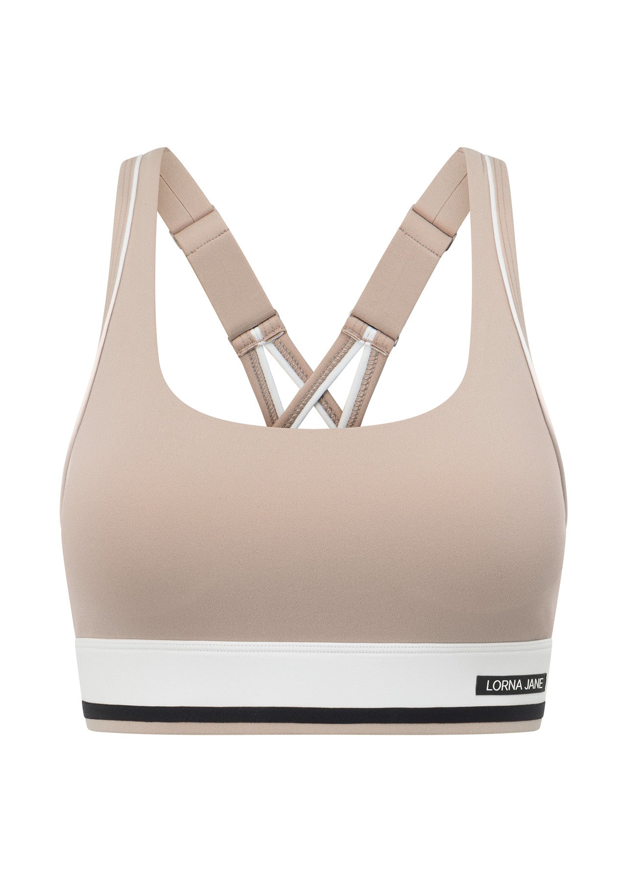 Lorna Jane Tempo Maximum Support Sports Bra - Latte